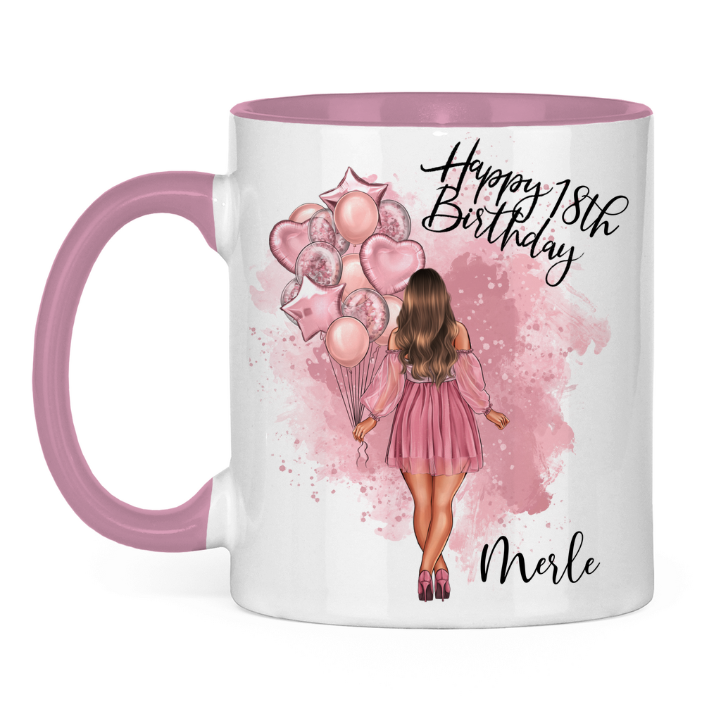 Tasse zweifarbig Birthday Merle
