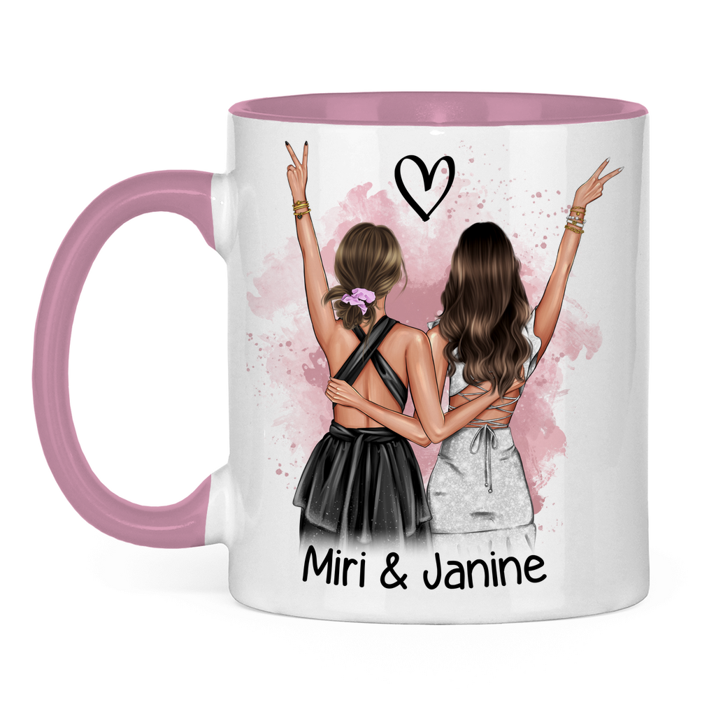 Tasse zweifarbig Miri & Janine