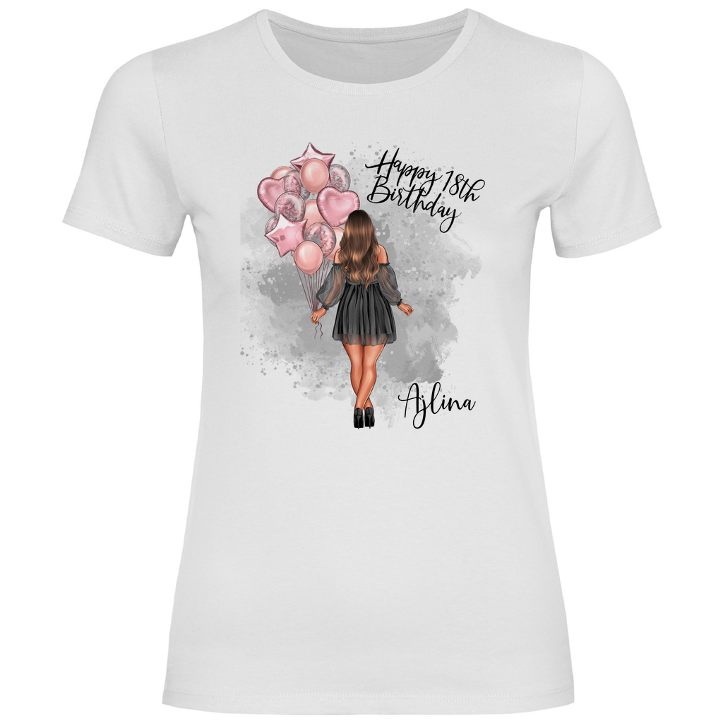 Damen T-Shirt Birthday Ajlina