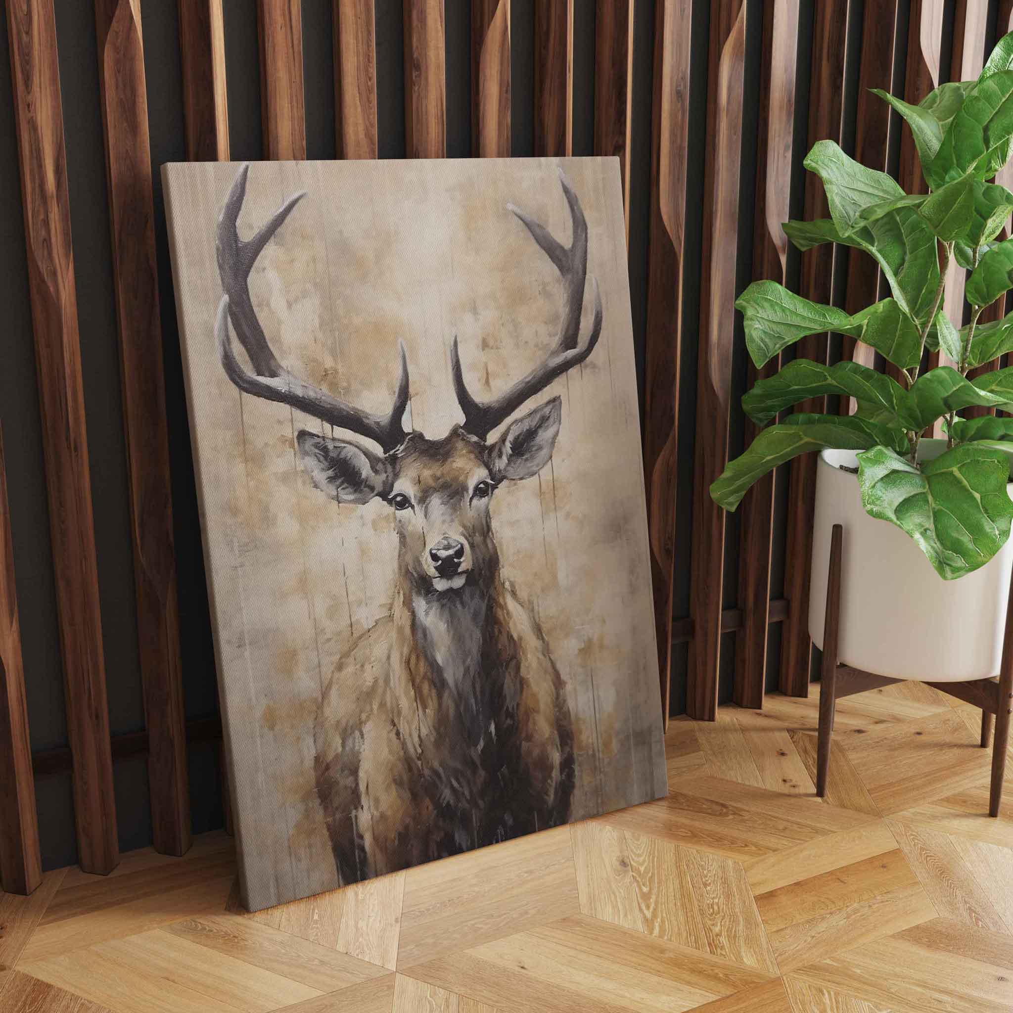 Abstrakte Hirsch-Kunst - Trendige Wanddekoration