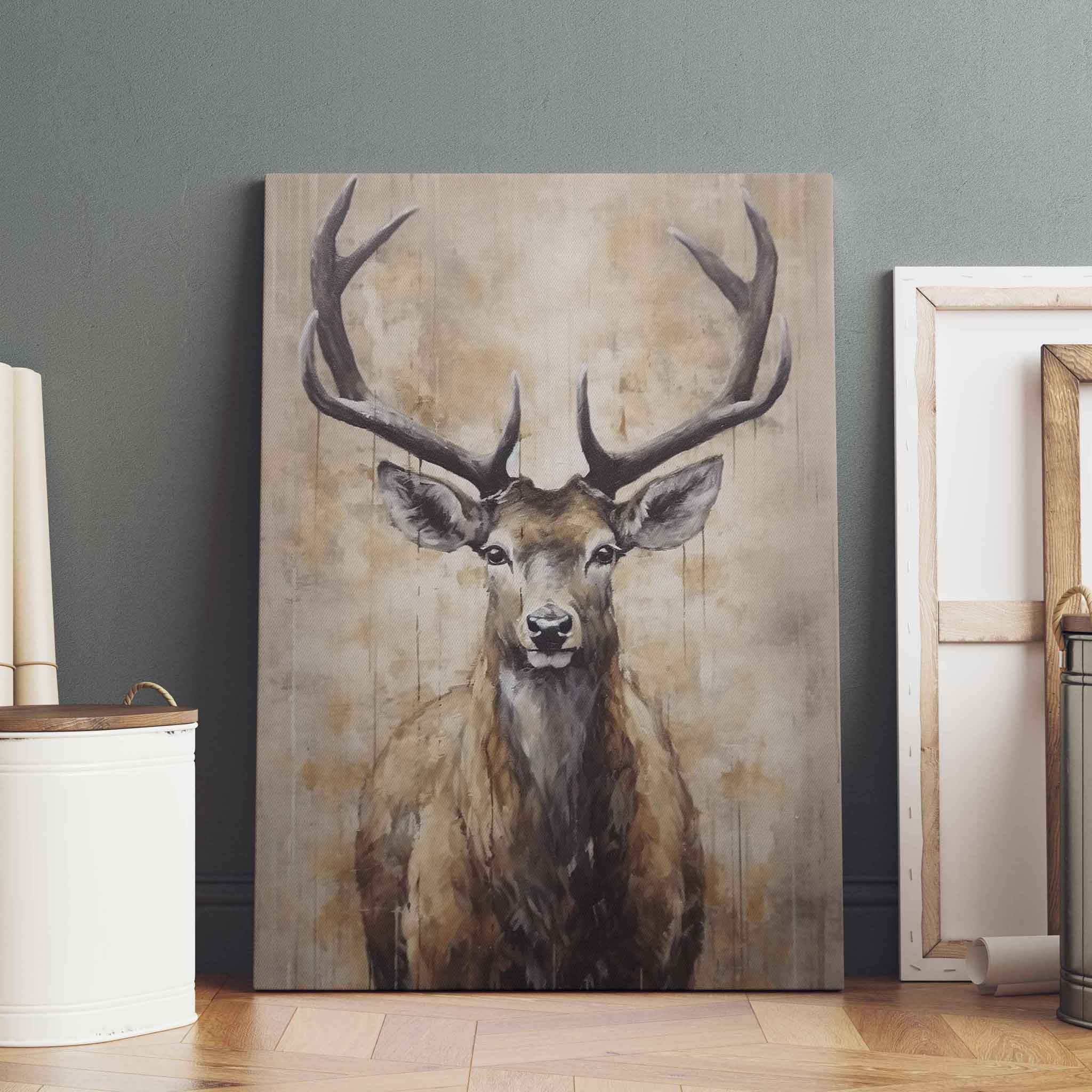 Abstrakte Hirsch-Kunst - Trendige Wanddekoration