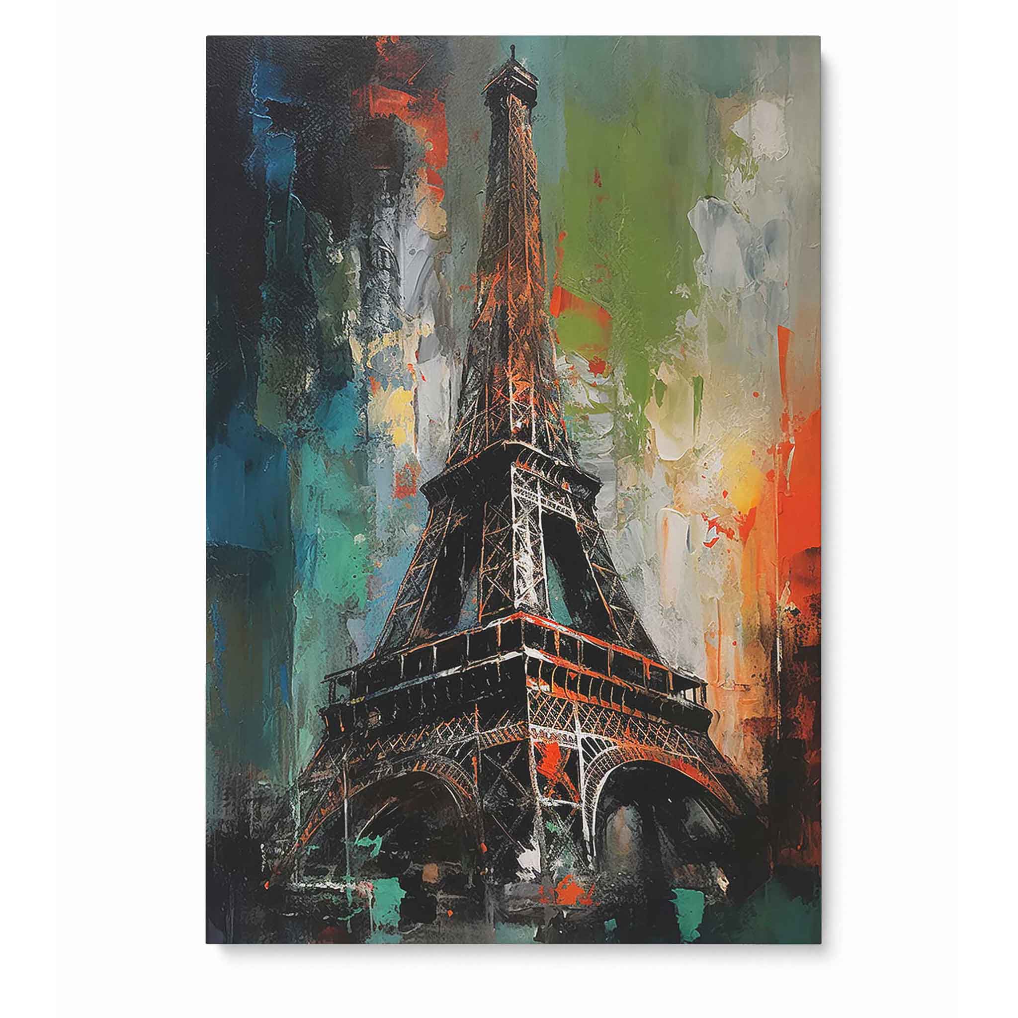 Eiffelturm Paris Abstrakte Wandkunst Leinwandbild