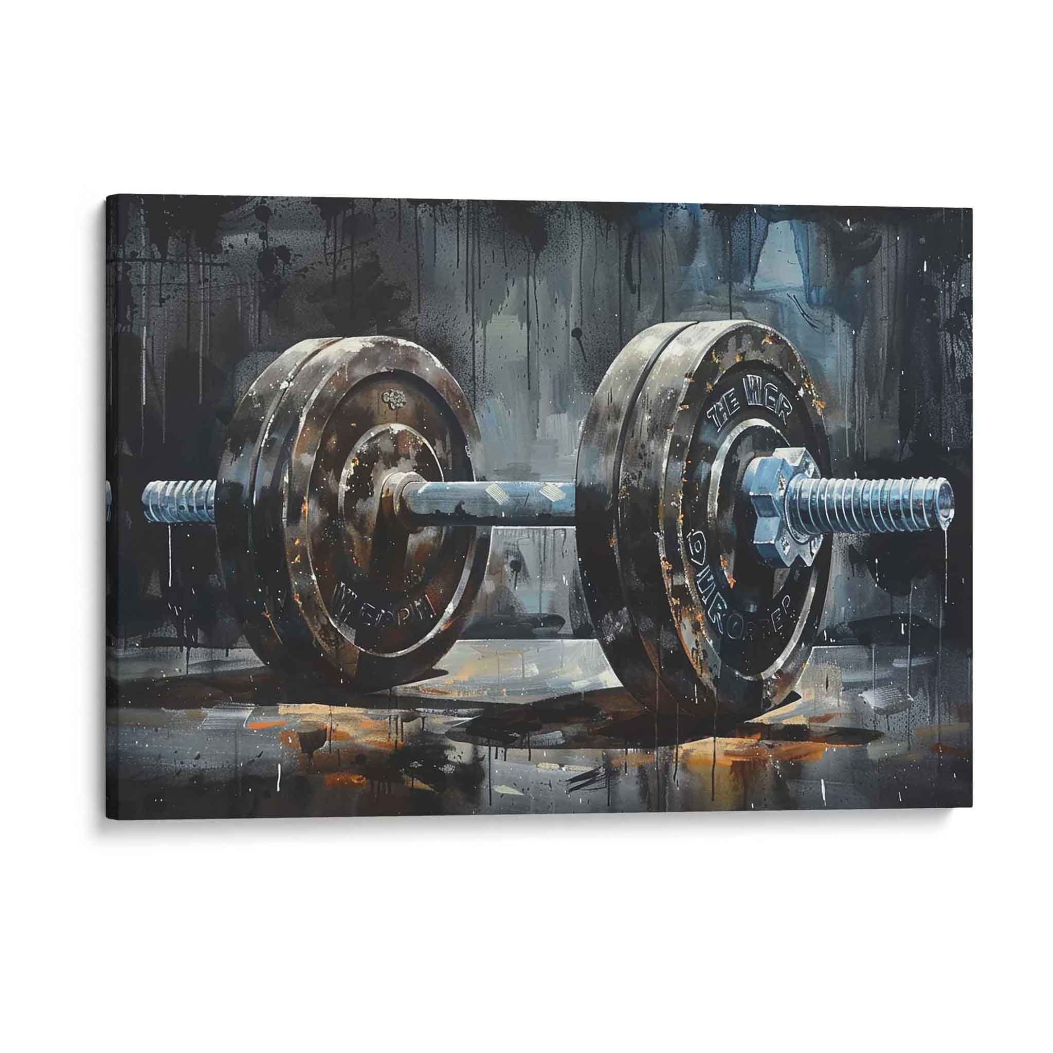 Kraftvolle Hantel Kunst – Inspiriert zu mehr Fitness