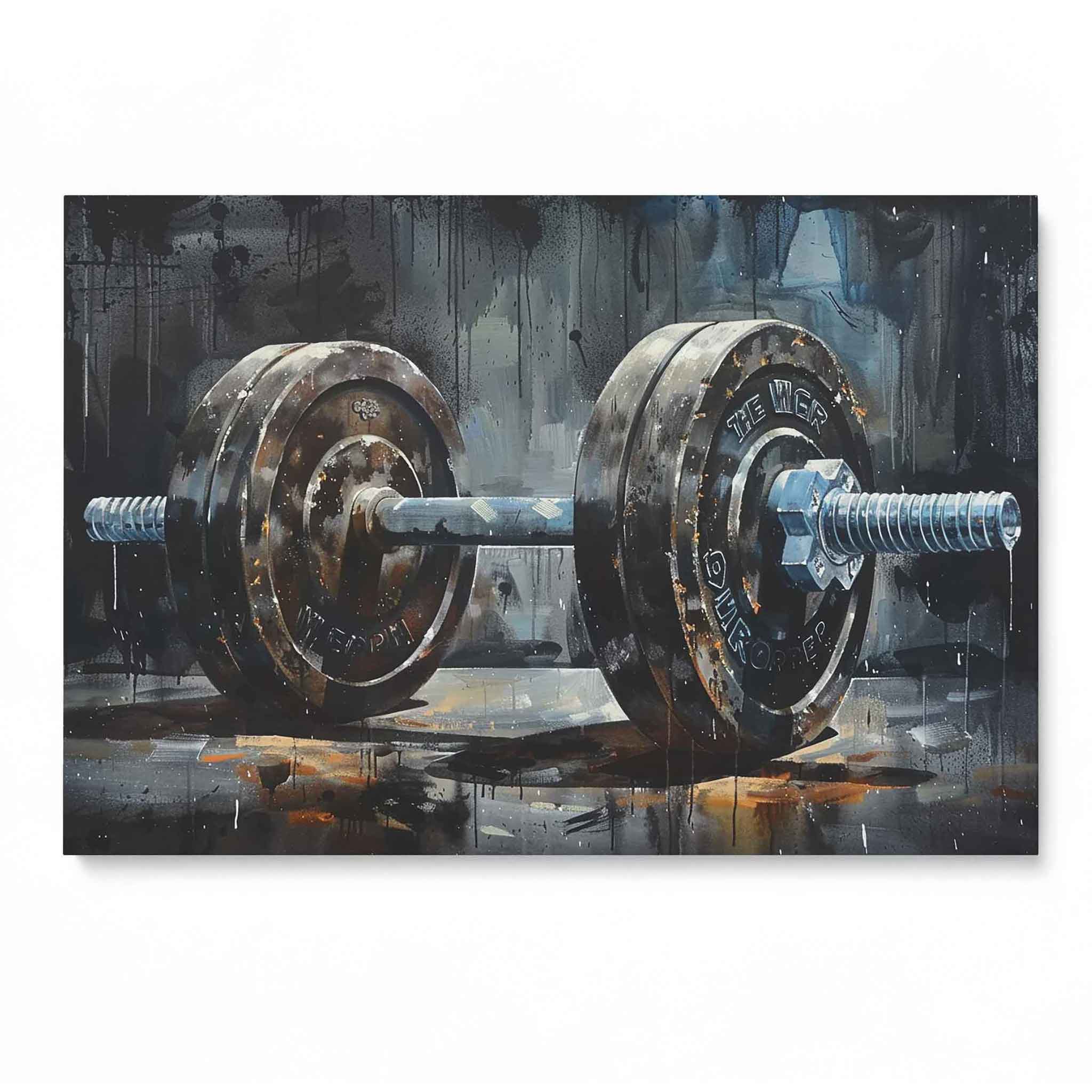 Kraftvolle Hantel Kunst – Inspiriert zu mehr Fitness