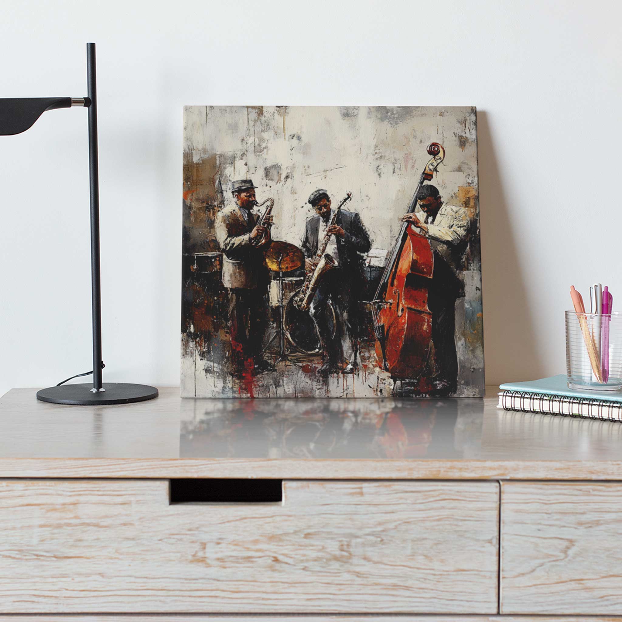 Jazz Band, Musiker Wandkunst, Leinwandbild