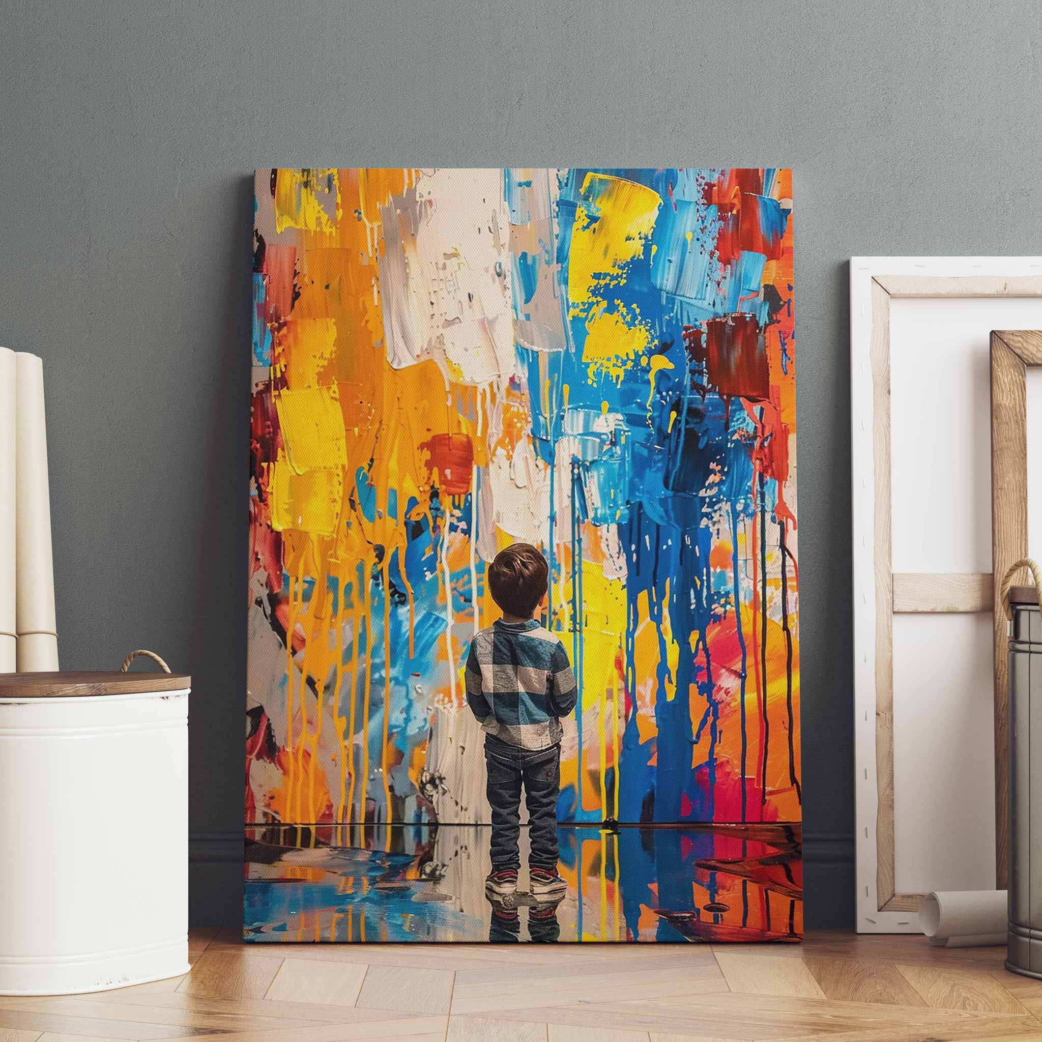 Die Welt durch Kinderaugen entdecken - Leinwandbild