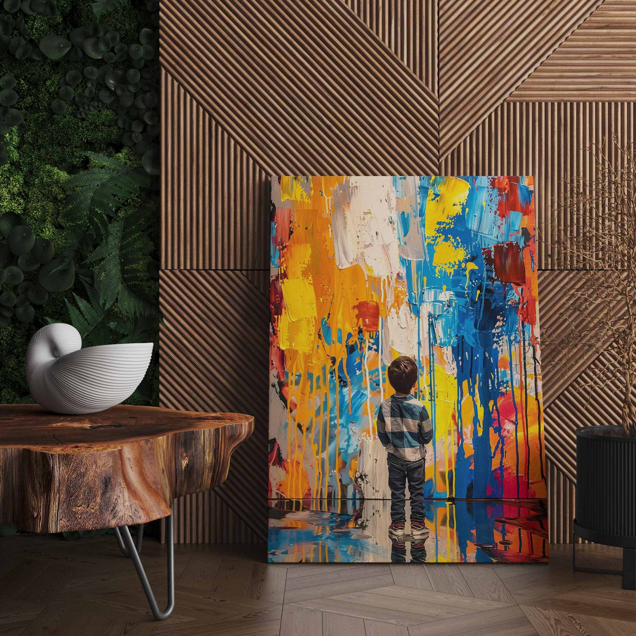 Die Welt durch Kinderaugen entdecken - Leinwandbild