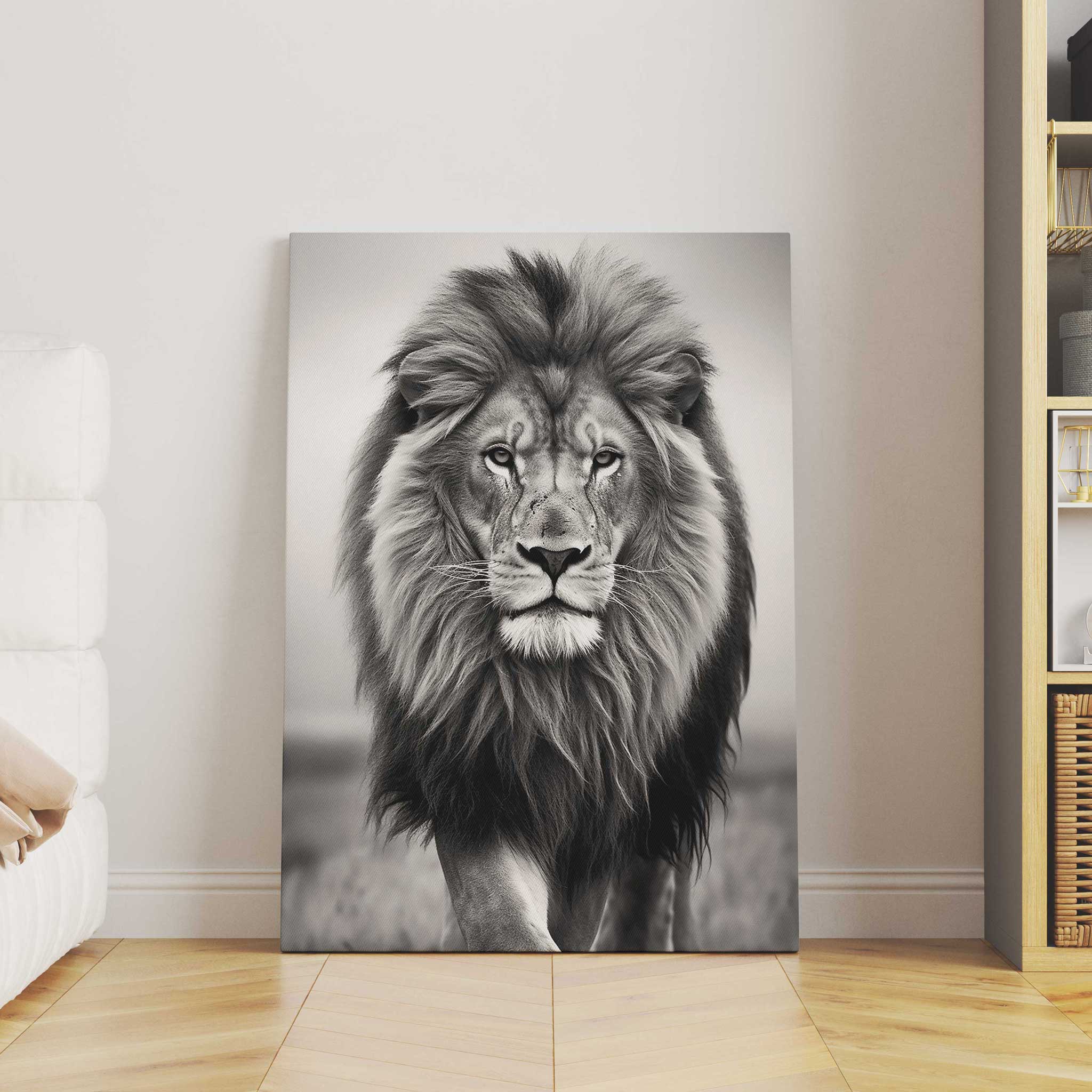 Löwe Leinwandbild Wall Art Wandbild Kunstwerk