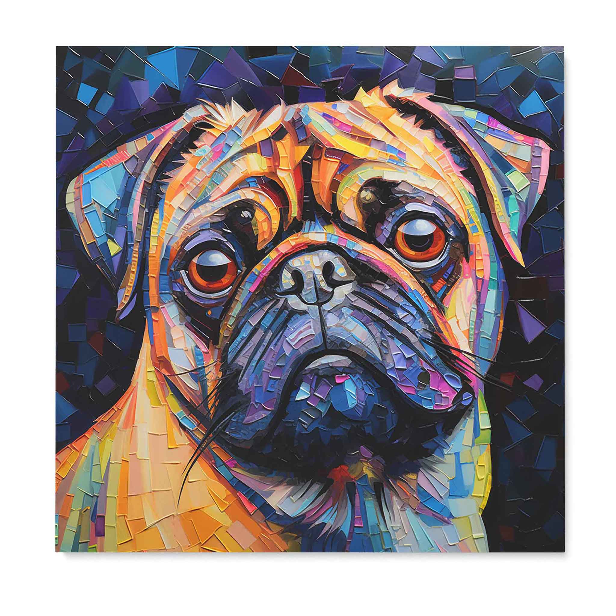 Mops Hund Tier Wandbild