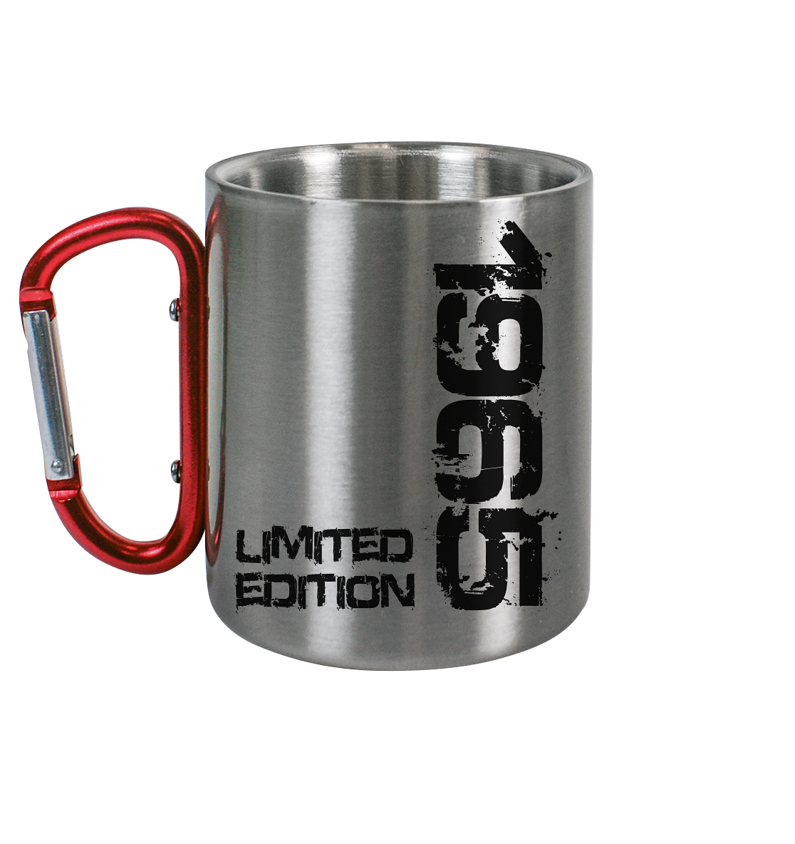 60. Geburtstag - Edelstahl Karabiner Tasse