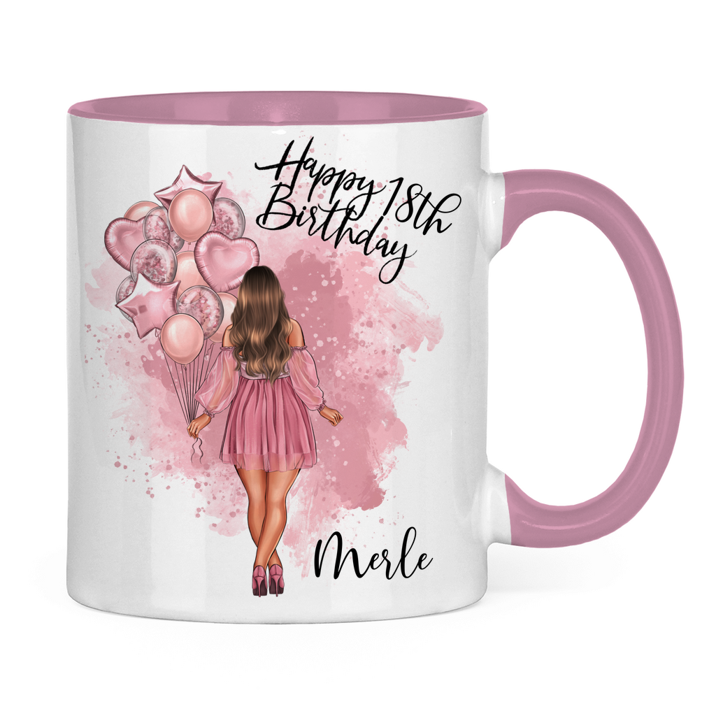 Tasse zweifarbig Birthday Merle