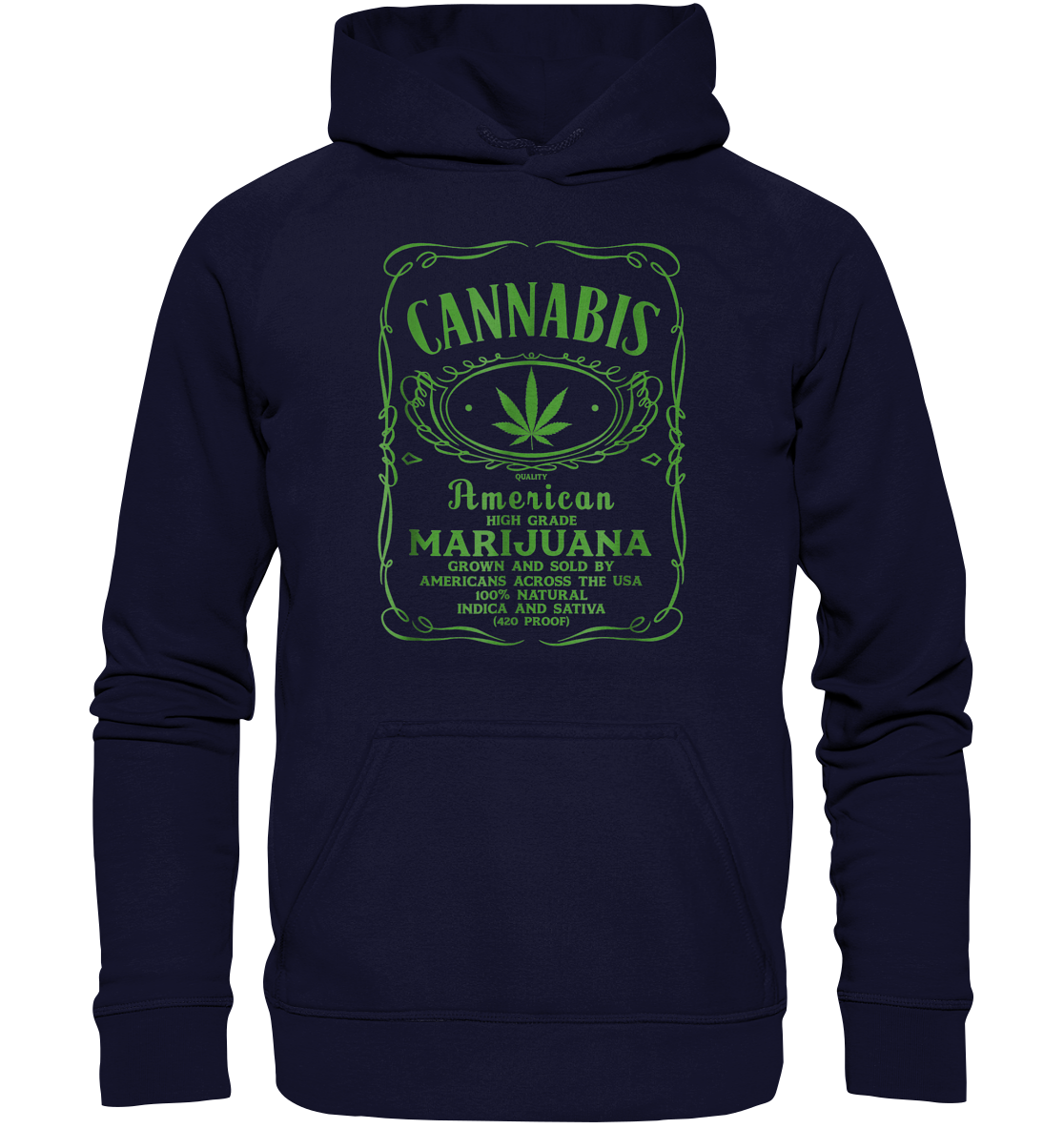 Cannabis American Marijuana  - Basic Unisex Hoodie