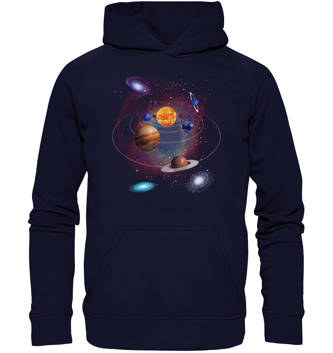 Planeten im Sonnensystem - Basic Unisex Hoodie