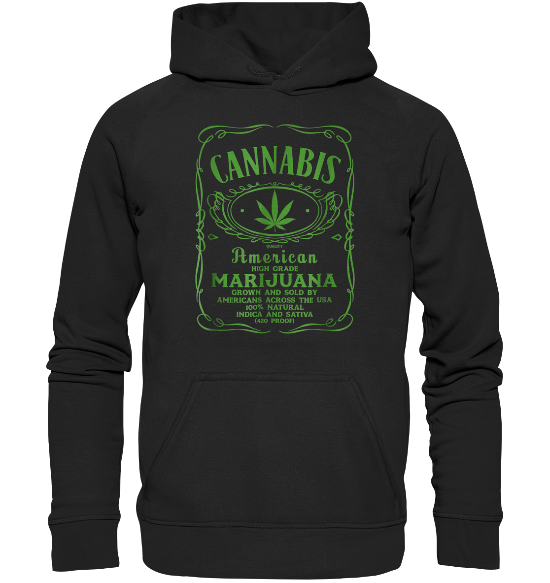 Cannabis American Marijuana  - Basic Unisex Hoodie