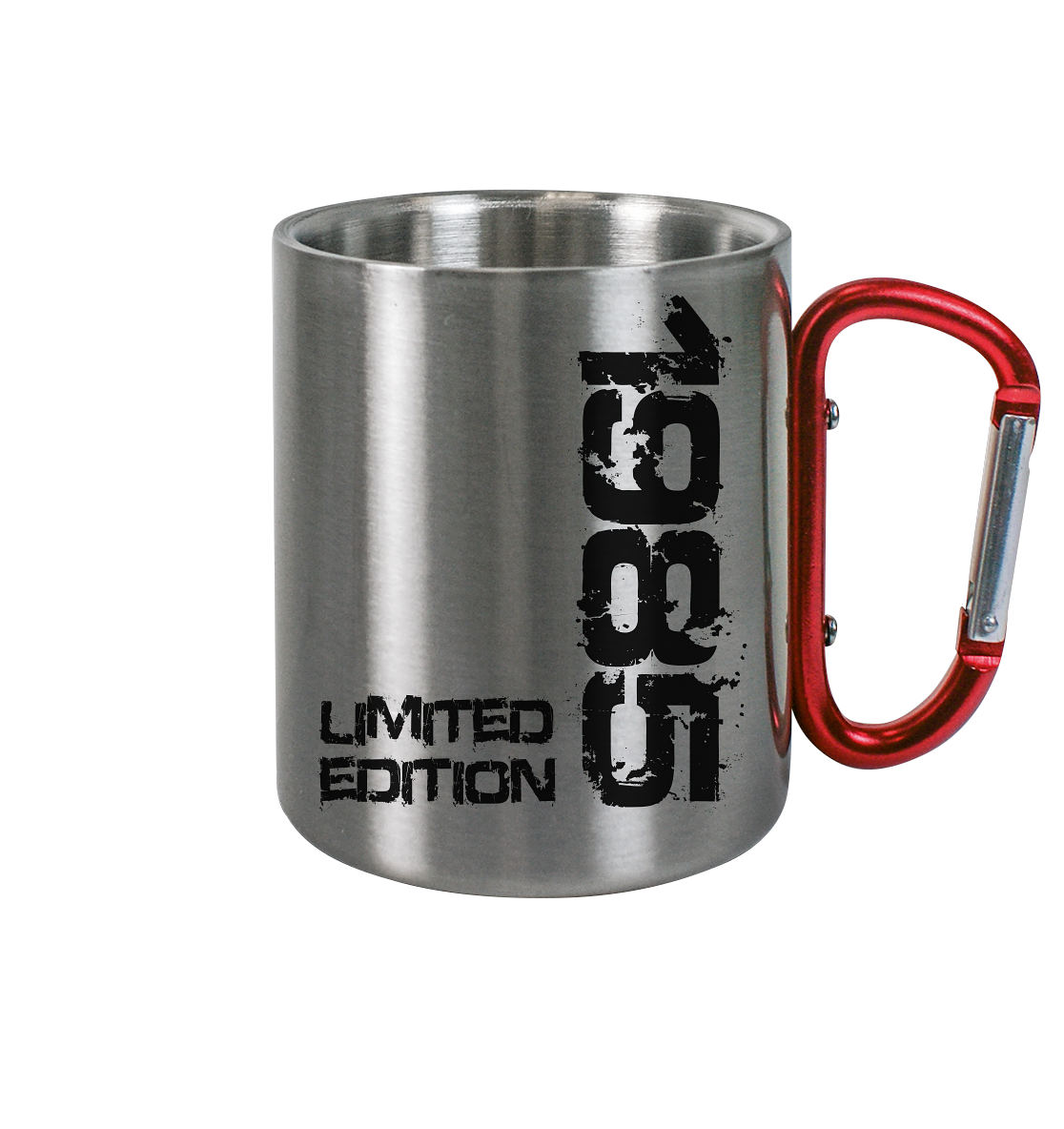 40. Geburtstag - Edelstahl Karabiner Tasse