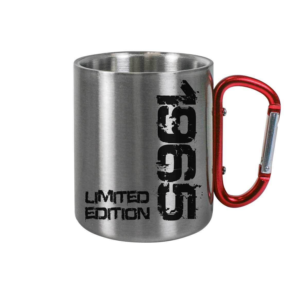 60. Geburtstag - Edelstahl Karabiner Tasse