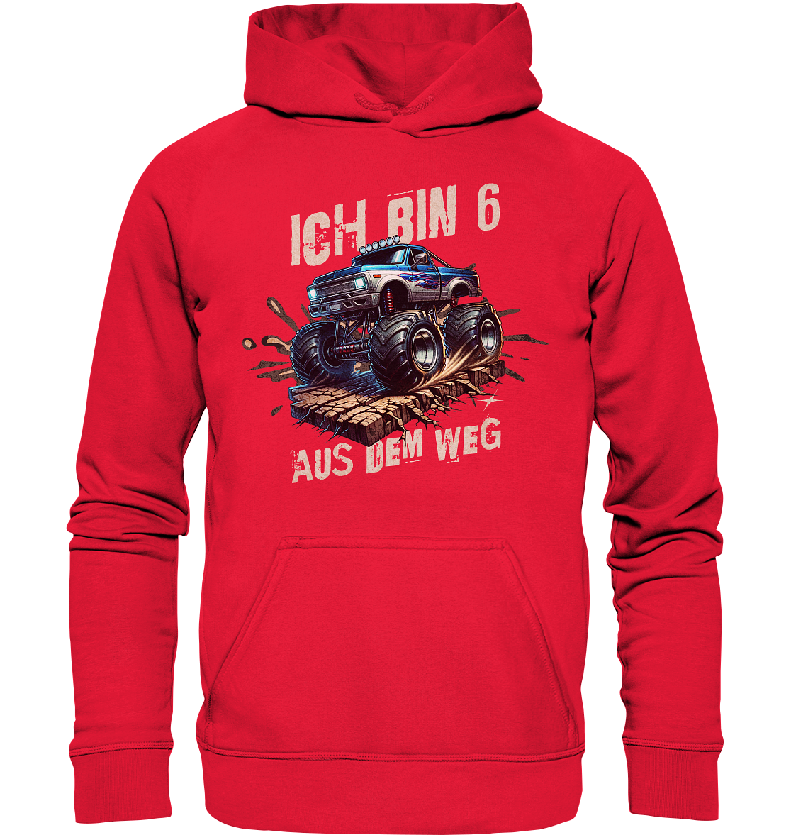 Ich bin 6 | Kinder Kapuzenpulli 6. Geburtstag - Kids Basic Hoodie