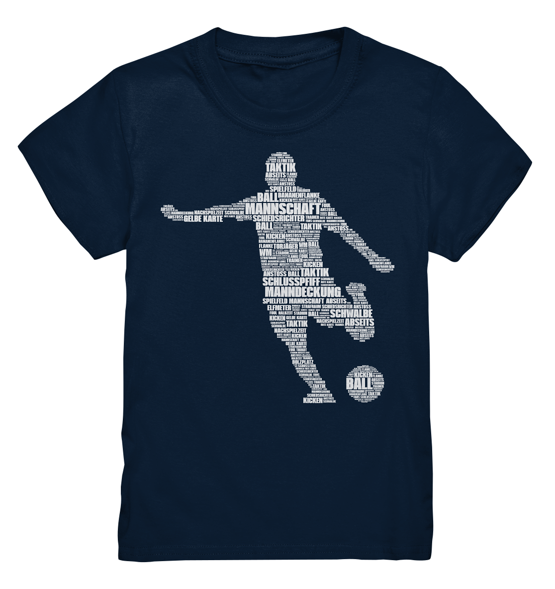 Fußballspieler Typografie Fußball - Kids Premium Shirt