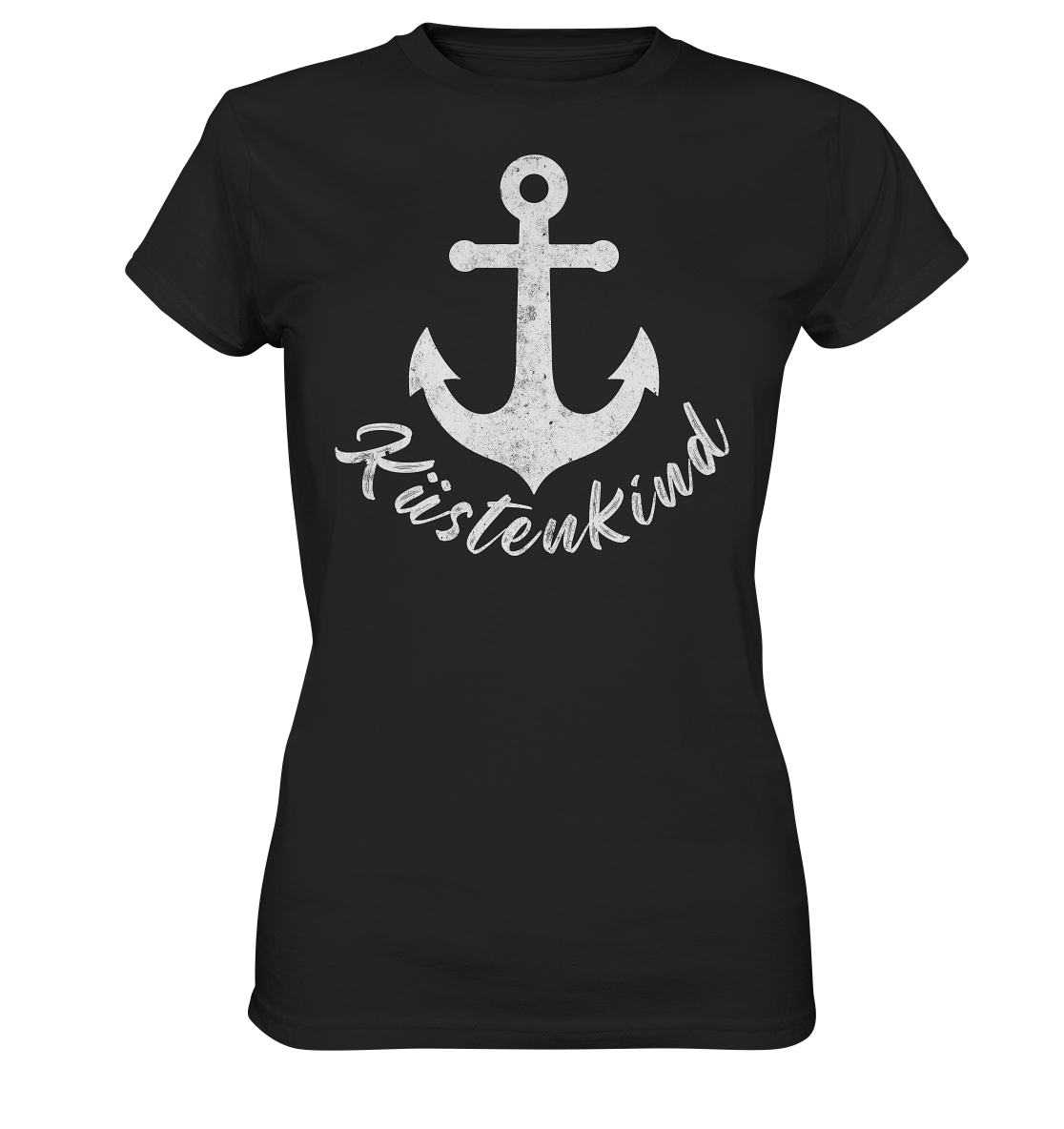 Küstenkind T-Shirt mit Anker - Damen T-Shirt
