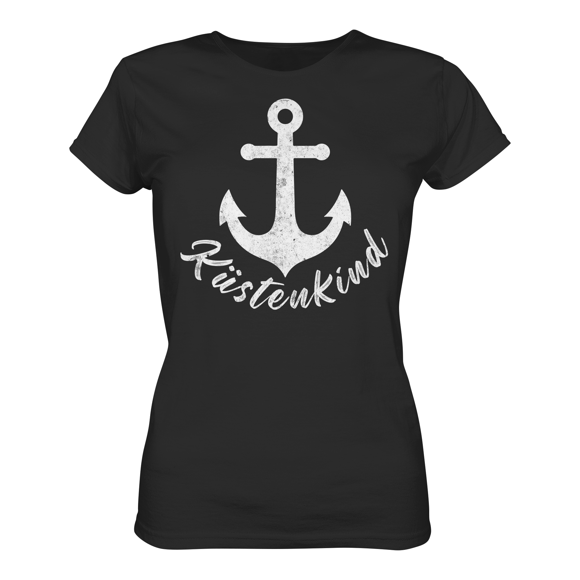 Küstenkind T-Shirt mit Anker - Damen T-Shirt