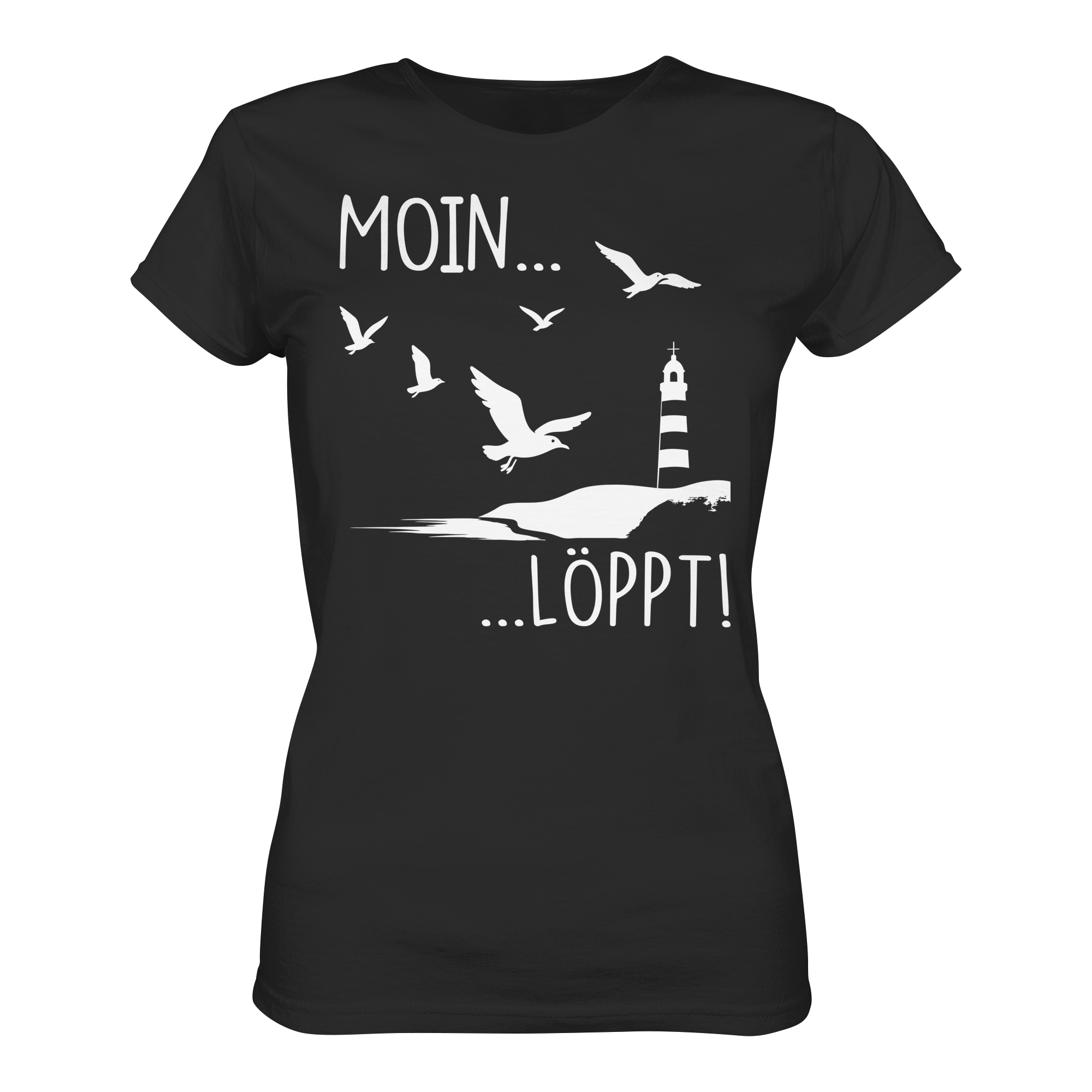 Moin Löppt Damen Shirt – Nordsee Küste Geschenk