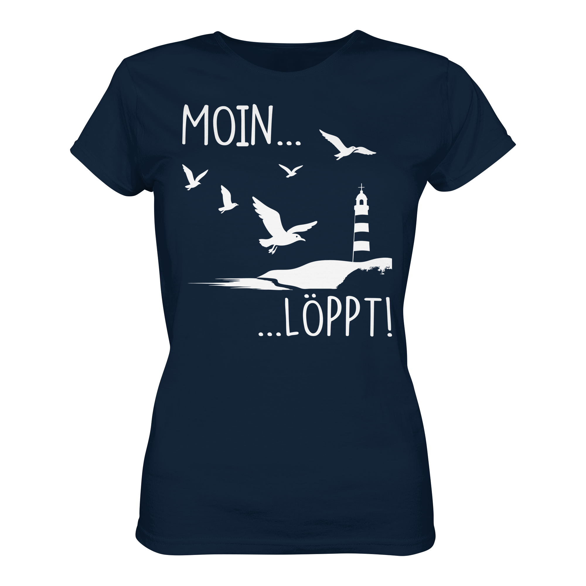 Moin Löppt Damen Shirt – Nordsee Küste Geschenk