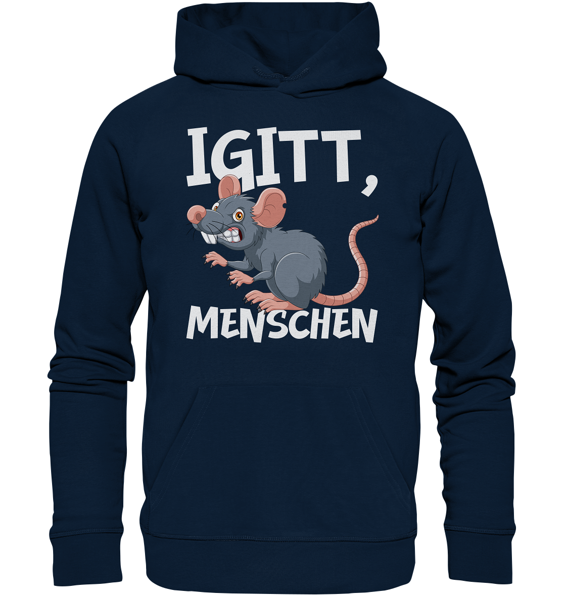 Igitt Menschen - Witzige Ratte Spruch Statement - Hoodie
