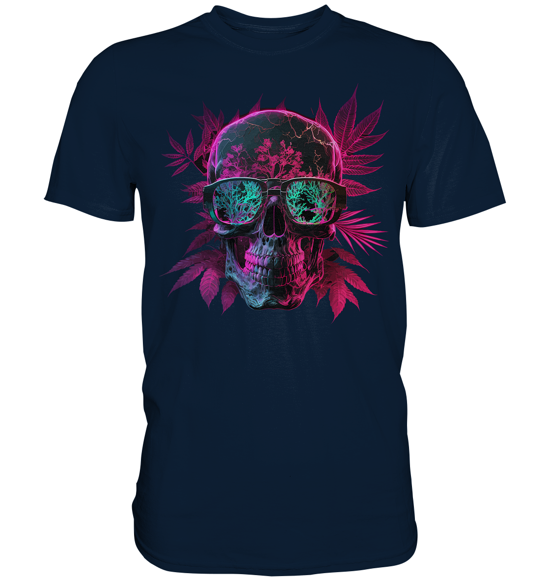 Cannabis Marihuana Skull Schädel T-Shirt