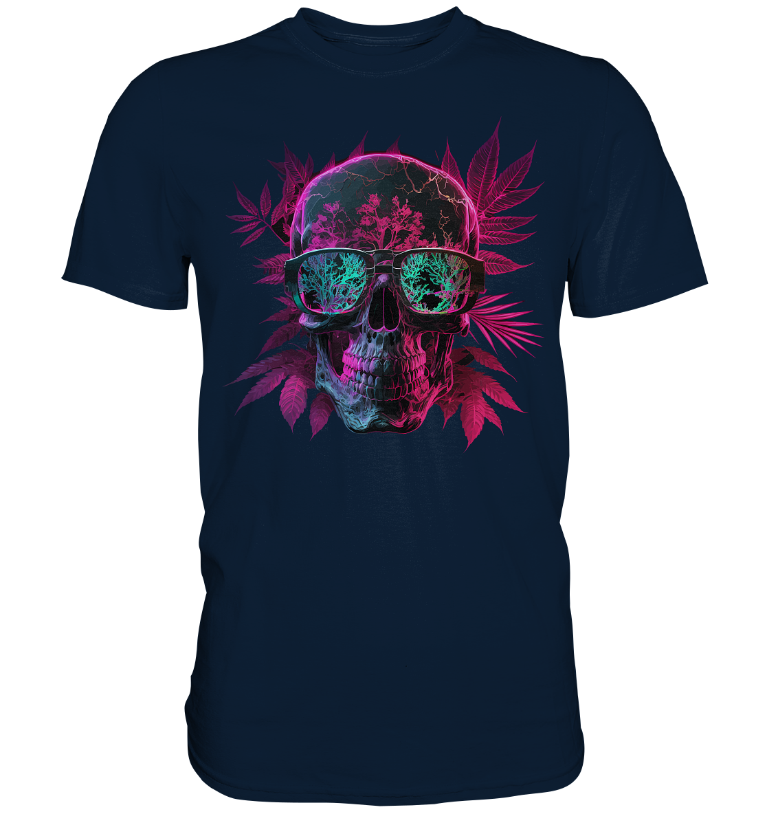 Cannabis Marihuana Skull Schädel  T-Shirt