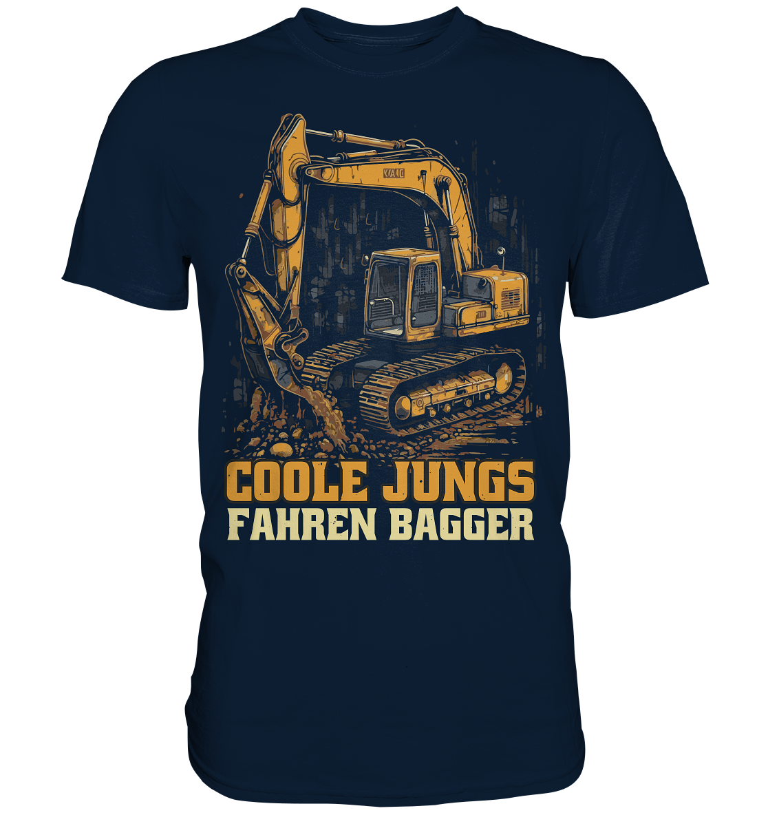 Coole Jungs fahren Bagger - Premium Shirt