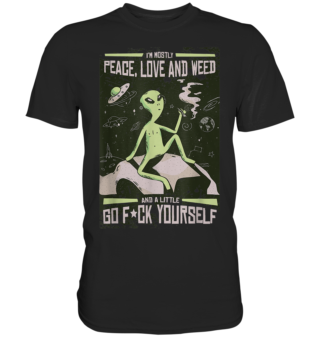 Peace Love And Weed - Premium Shirt