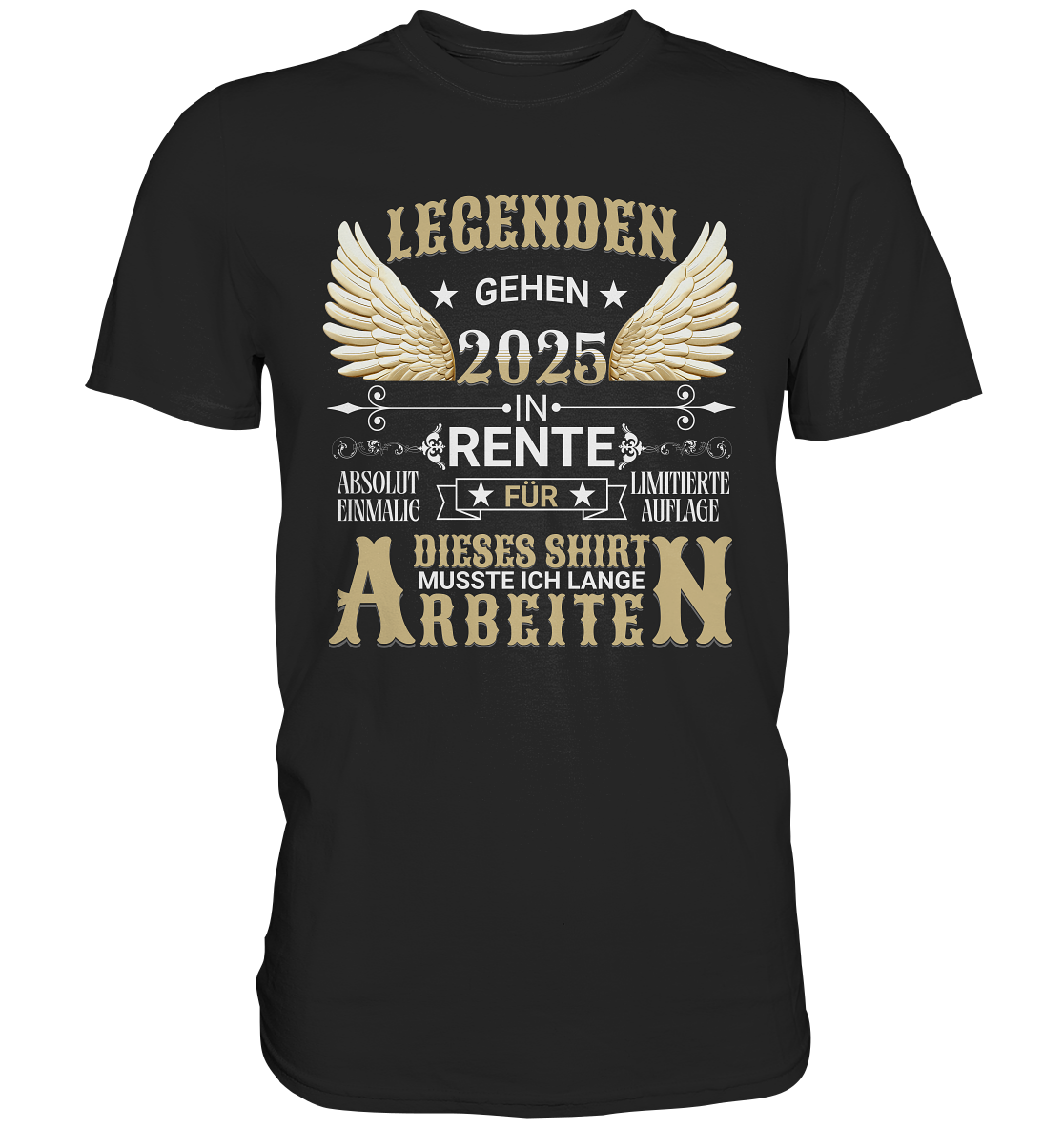 Rentner eine Legende geht in Rente 2025 T-Shirt