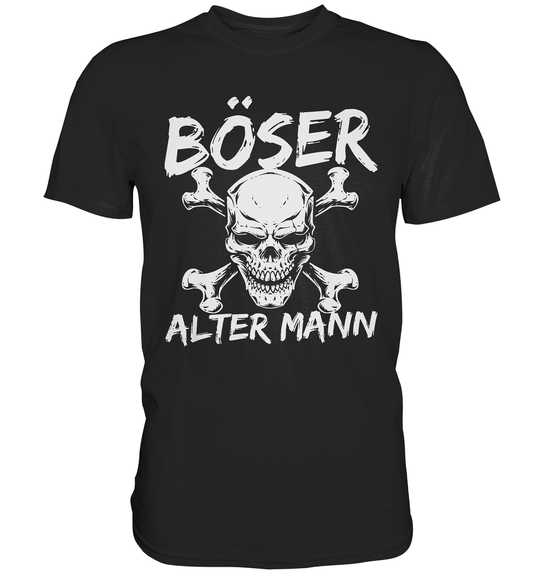 Böser alter Mann | Skull Totenkopf - Premium Shirt