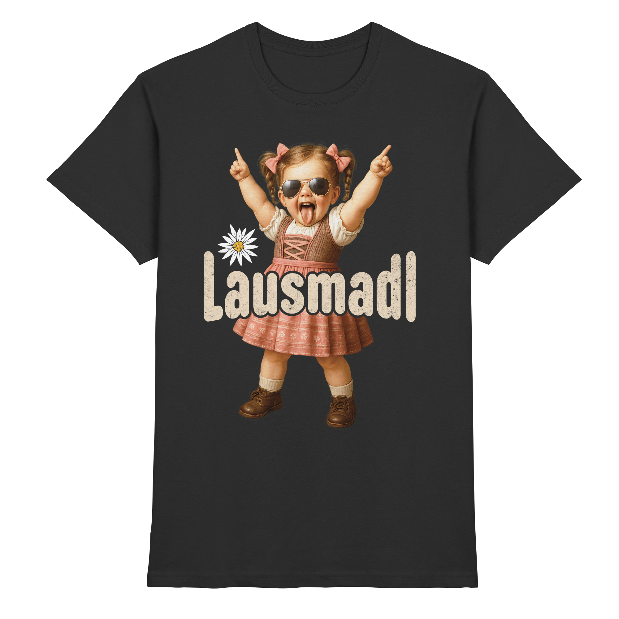 Lausmadl T-Shirt – Lustiges Trachten Funshirt für Volksfest, Party & Wiesn