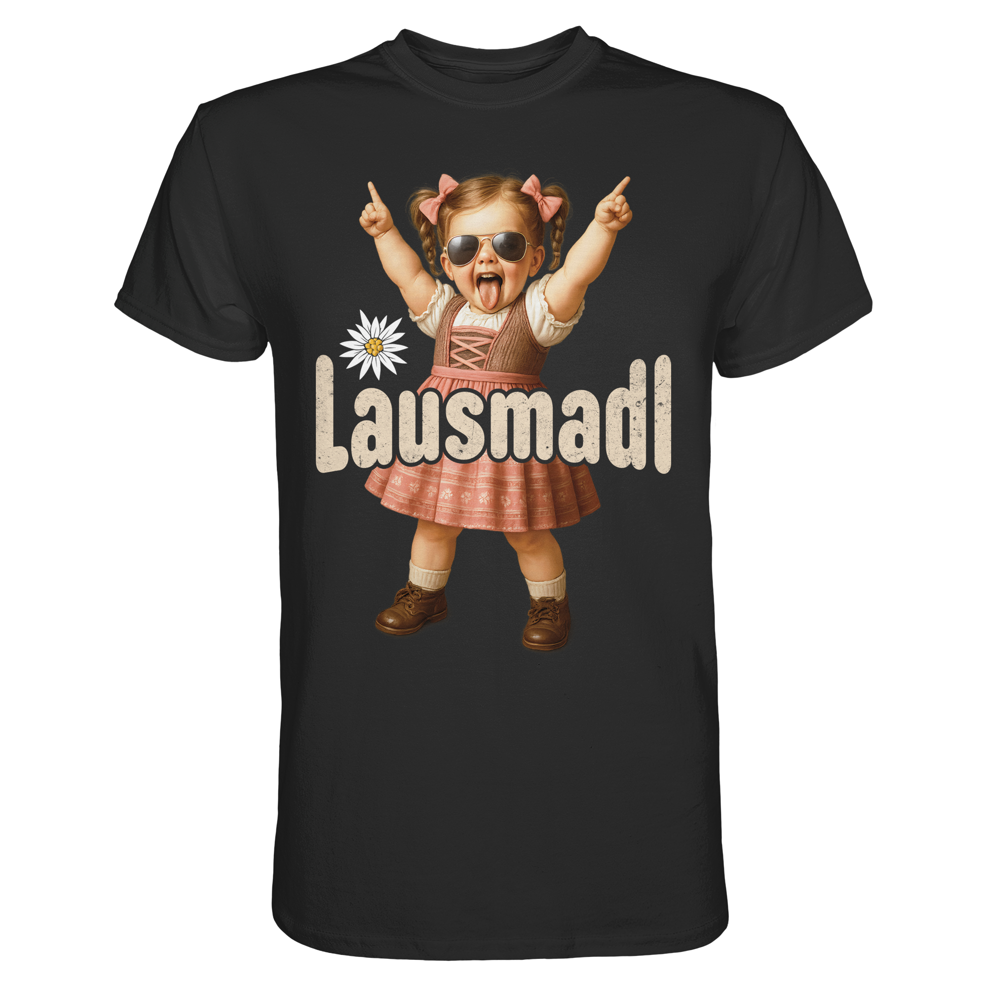 Lausmadl T-Shirt – Lustiges Trachten Funshirt für Volksfest, Party & Wiesn