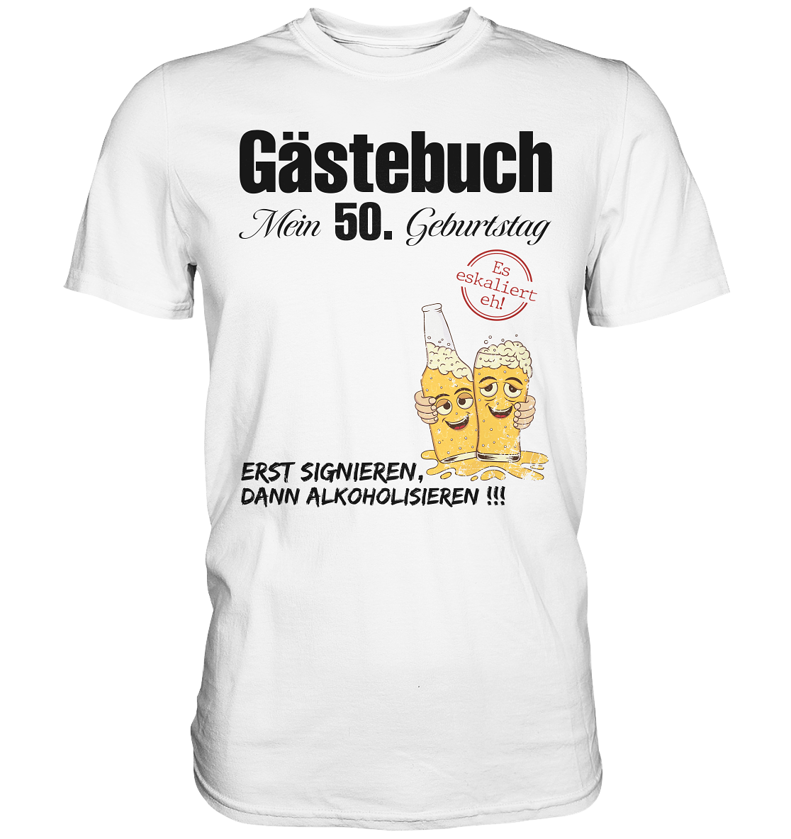 Gästebuch mein 50. Geburtstag - Premium Shirt