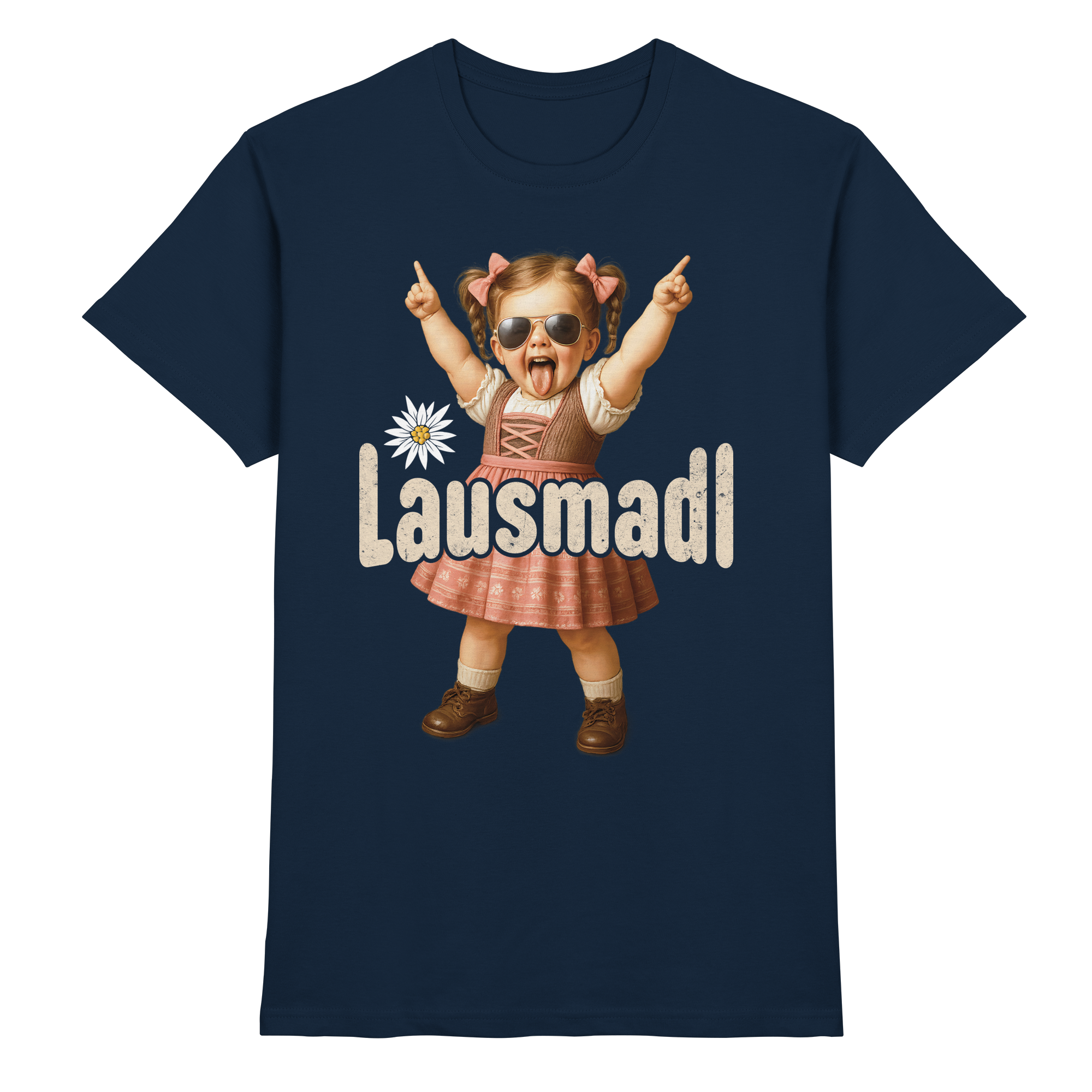 Lausmadl T-Shirt – Lustiges Trachten Funshirt für Volksfest, Party & Wiesn
