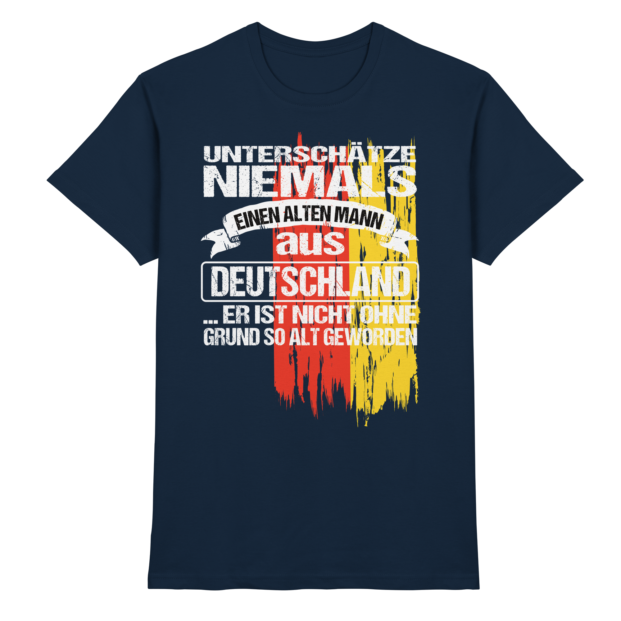Unterschätze Niemals Einen Alten Mann Aus Deutschland T-Shirt