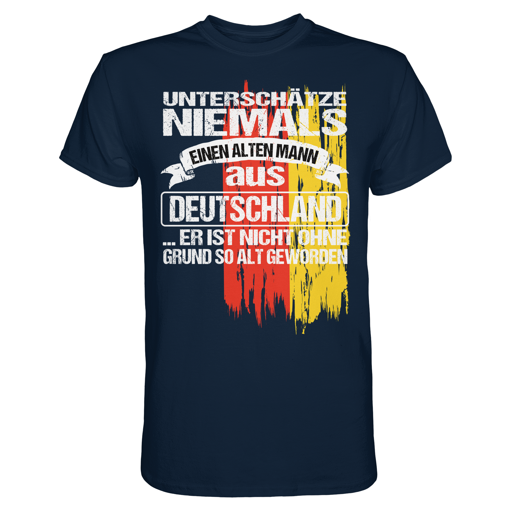 Unterschätze Niemals Einen Alten Mann Aus Deutschland T-Shirt