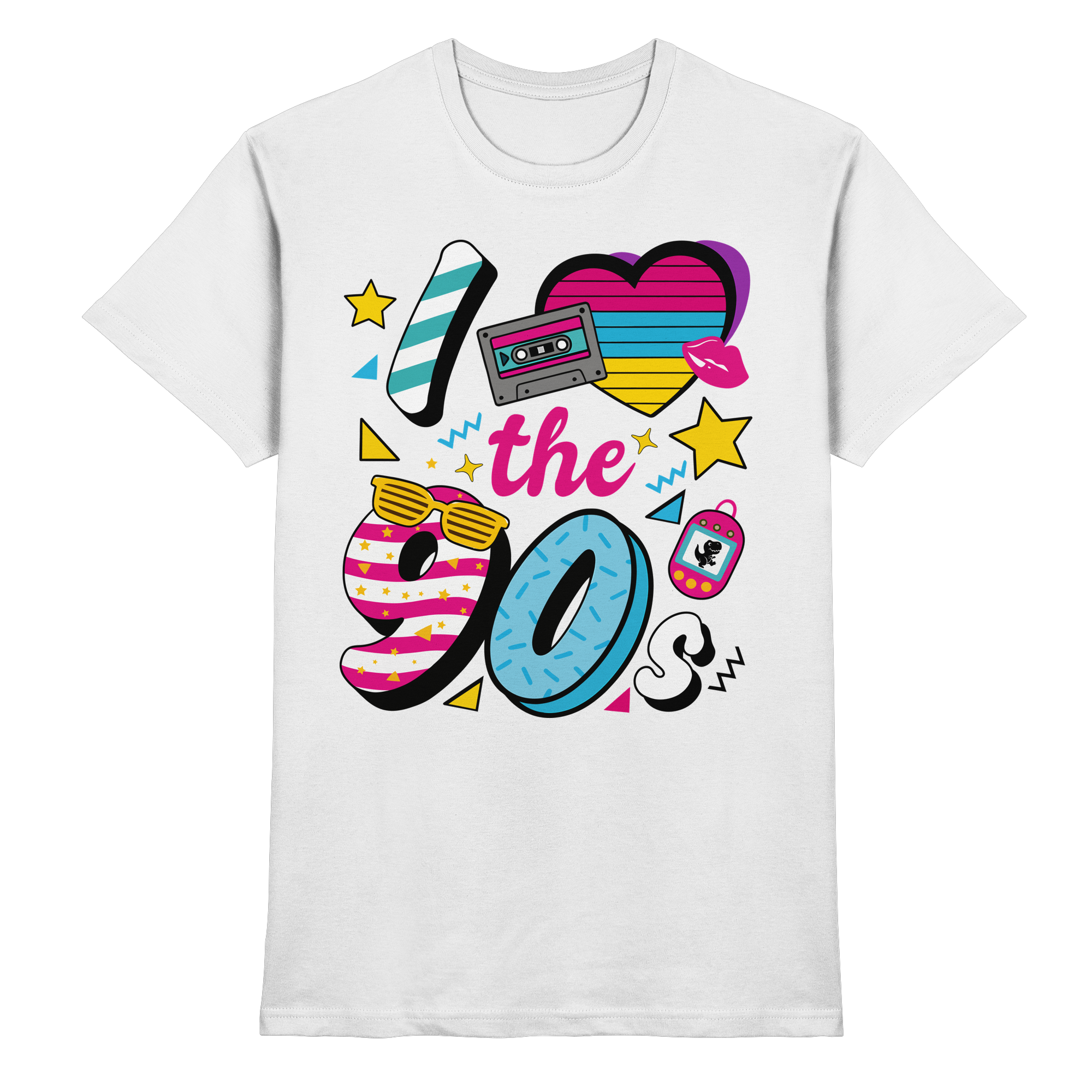 I Love the 90s T-Shirt | Retro 90er Jahre Party Shirt