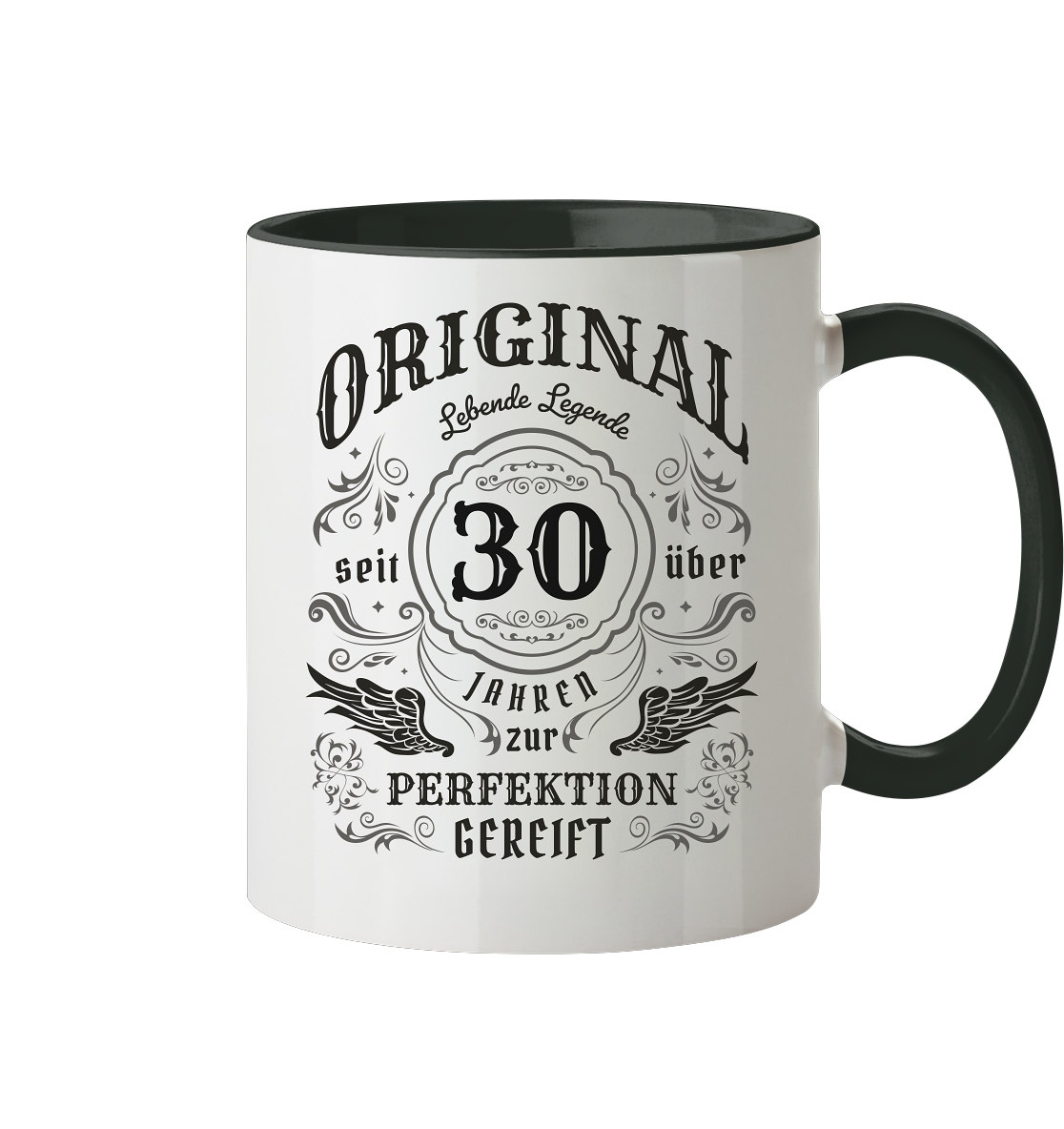 Geschenk zum 30. Geburtstag - Lebende Legende - Tasse zweifarbig