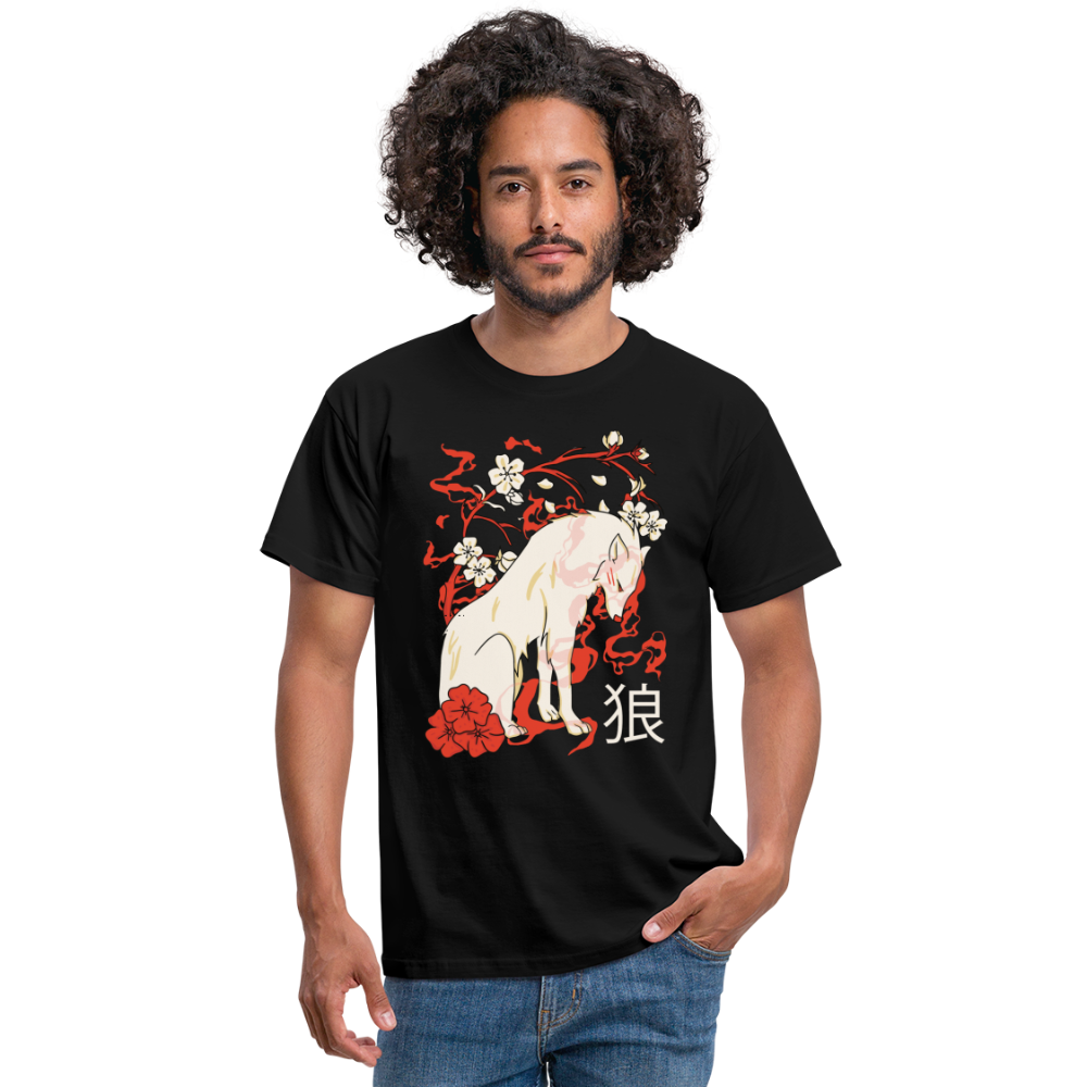 Japanese Wolf Floral | Manga Anime Japan Kawaii Asien T-Shirt