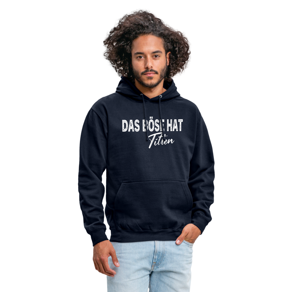 Das böse hat Titten Kapuzenpulli | Lustiger Spruch Hoodie - Navy