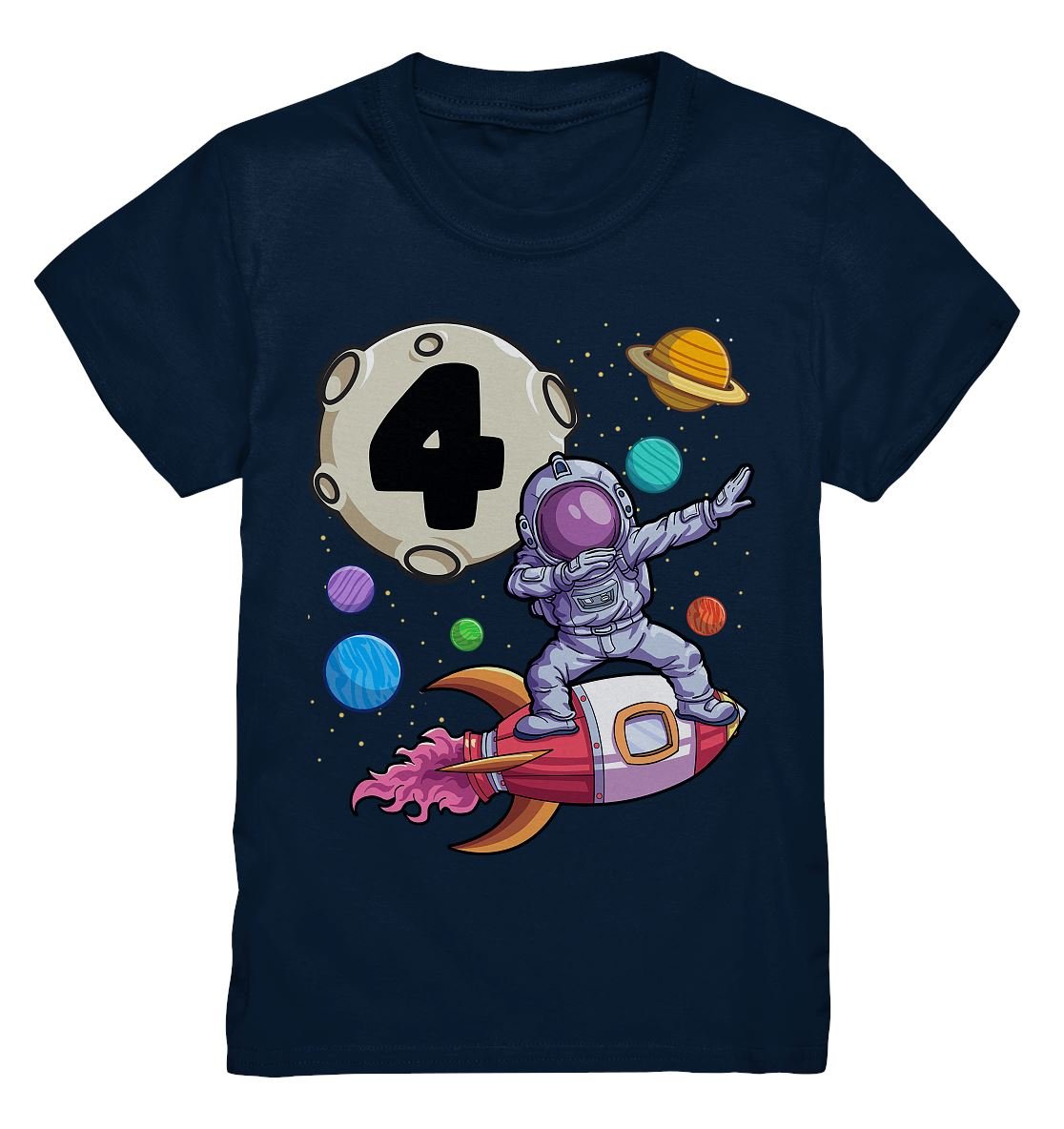 4. Geburtstag Astronaut - Kids Premium Shirt - BINYA