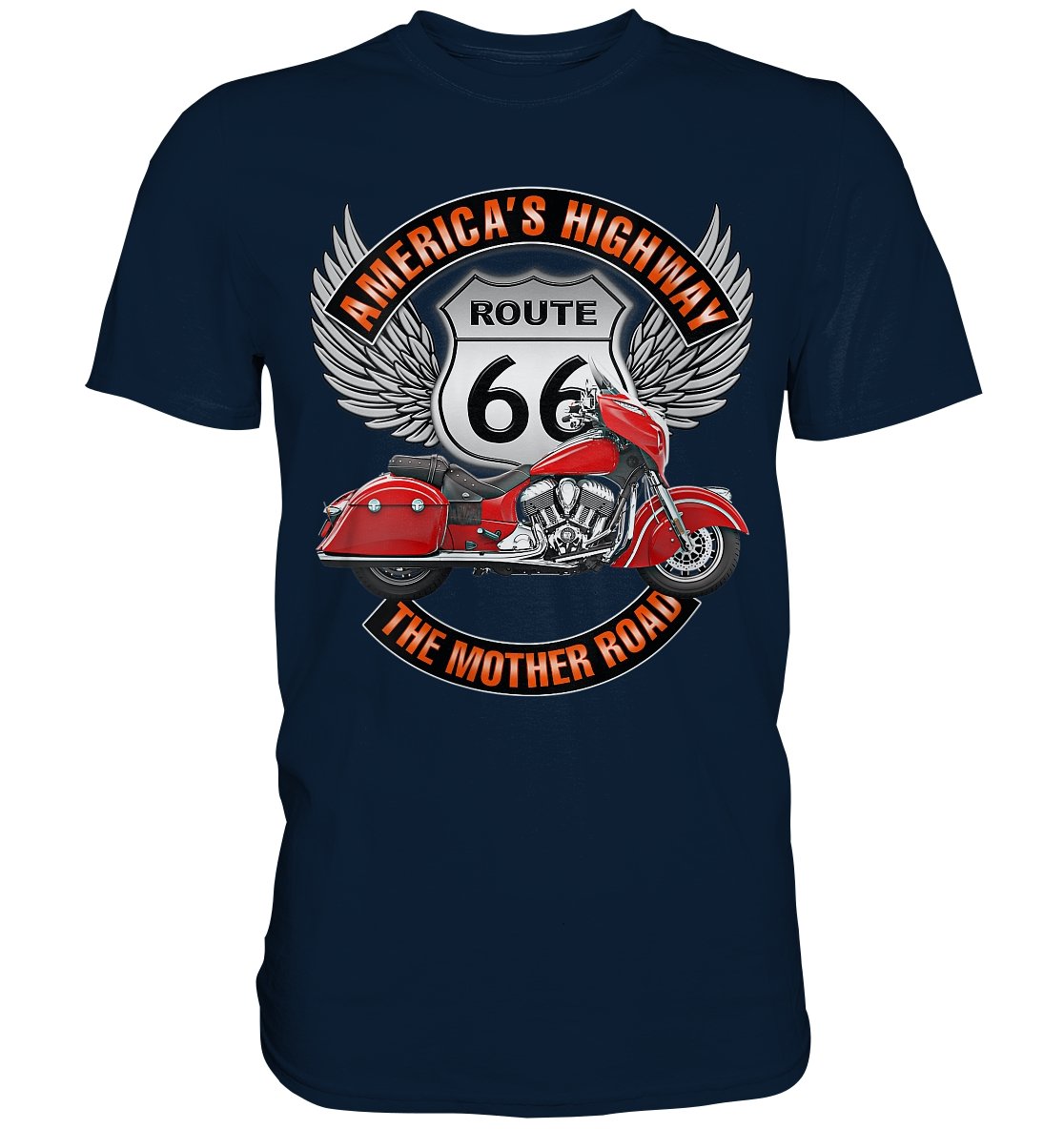 America‘s Highway Route 66 - Premium Shirt - BINYA