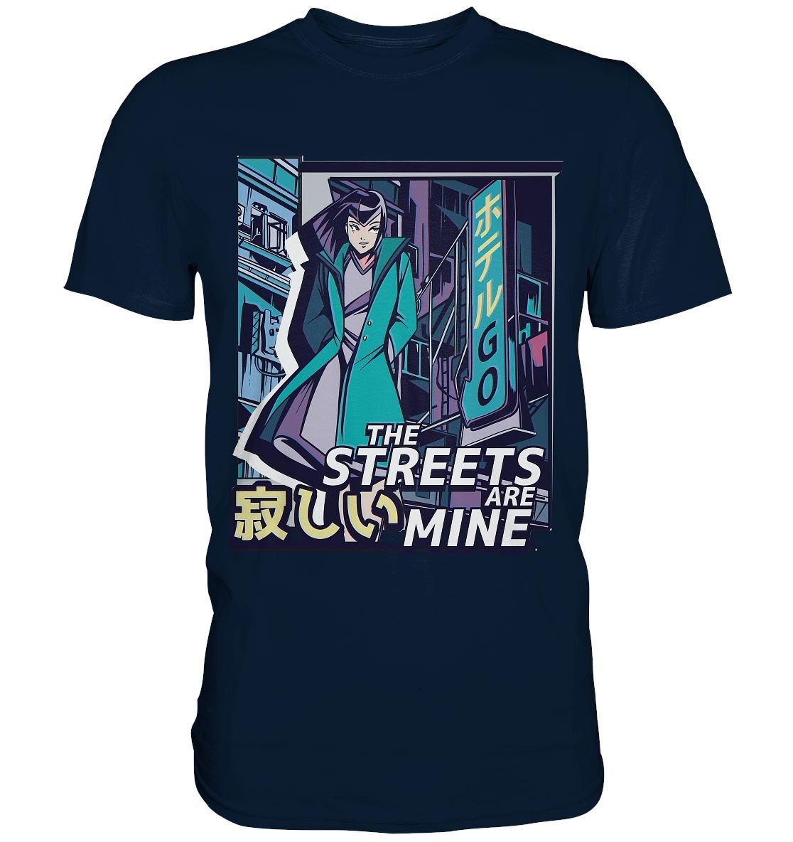 Anime Girl Vaporwave - Premium Shirt - BINYA