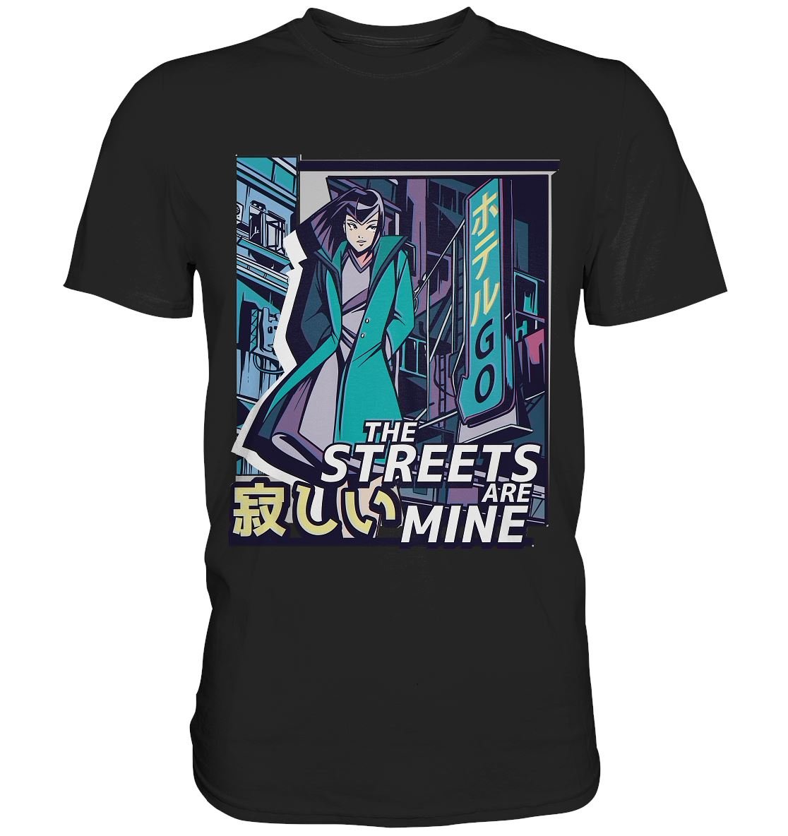 Anime Girl Vaporwave - Premium Shirt - BINYA