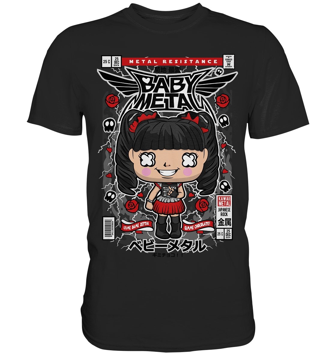 BABYMETAL Comic Kawaii Japan - Premium Shirt - BINYA