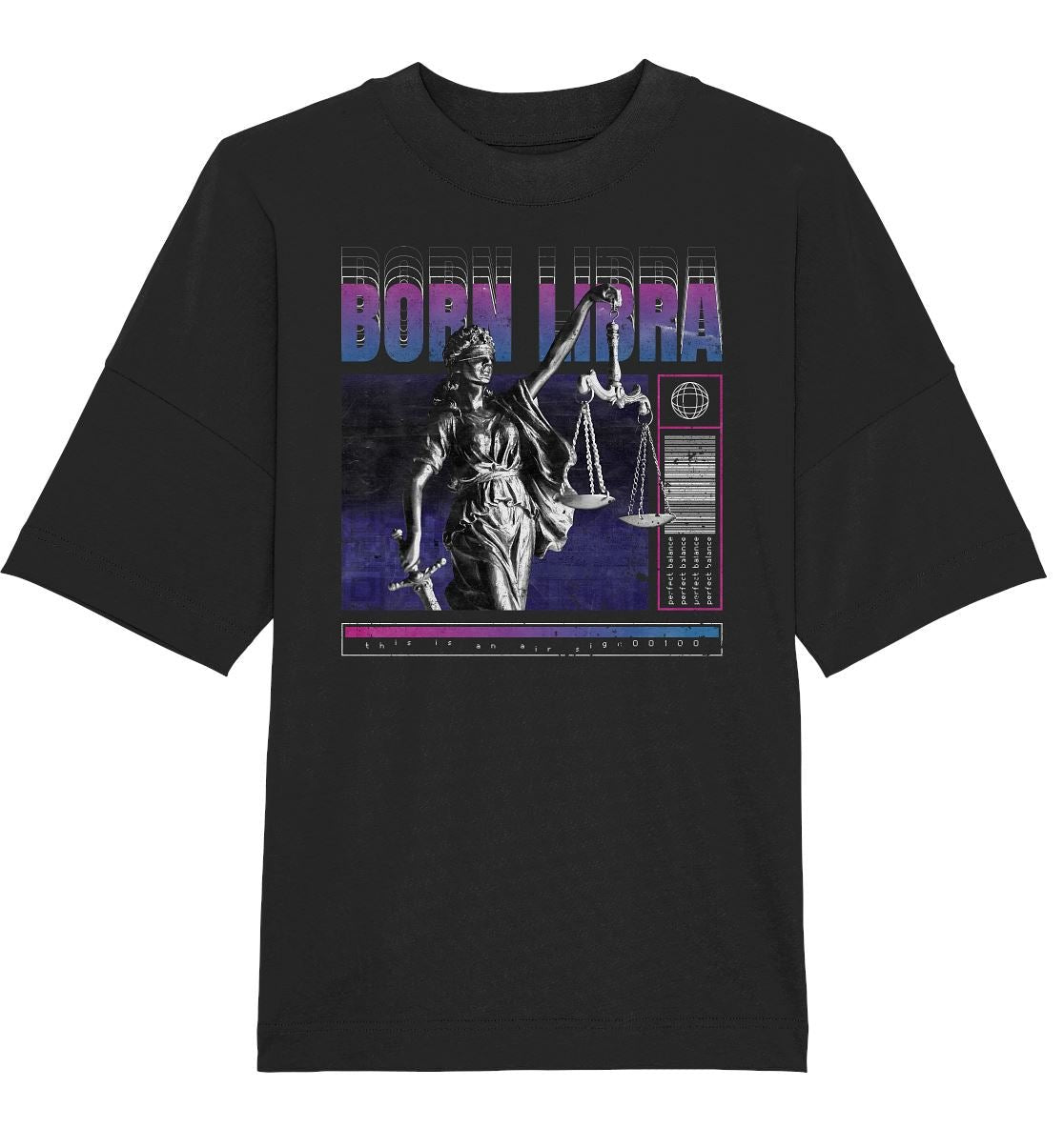 Born Libra Horoscope - Organic Oversize Shirt - BINYA
