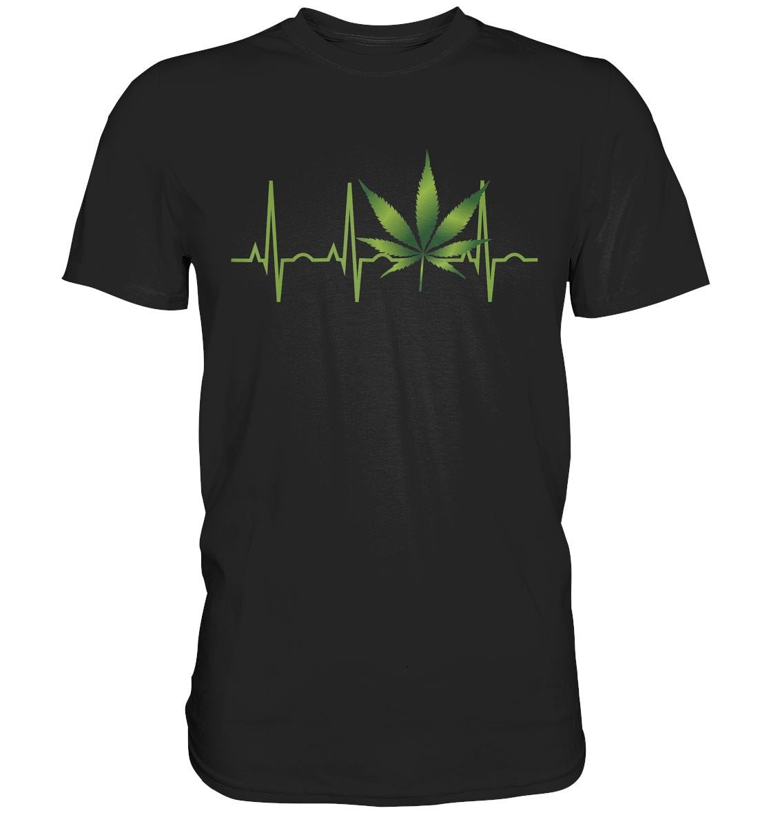 Cannabis Herzschlag - Premium Shirt - BINYA